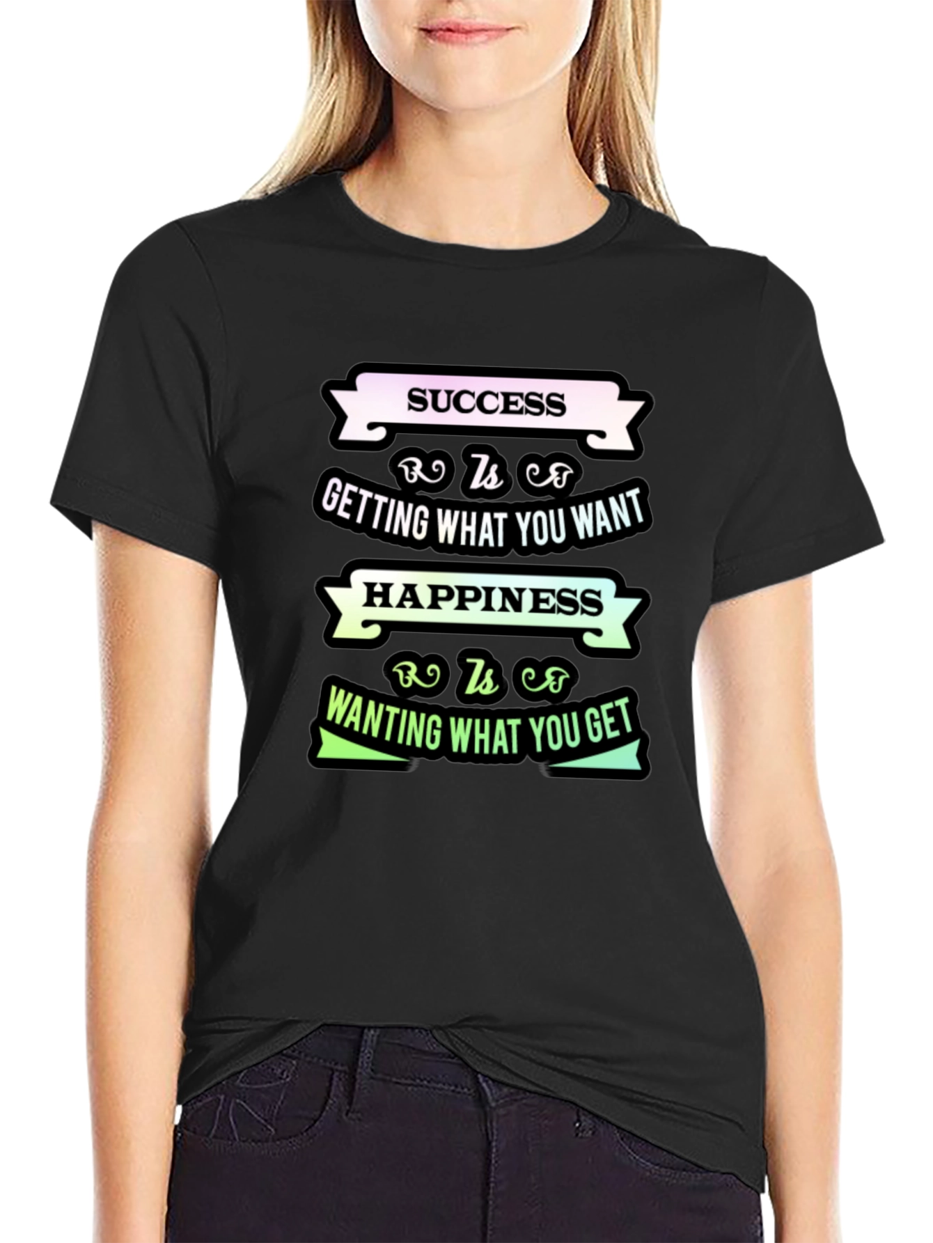Success and Happiness Graphic T-Shirt