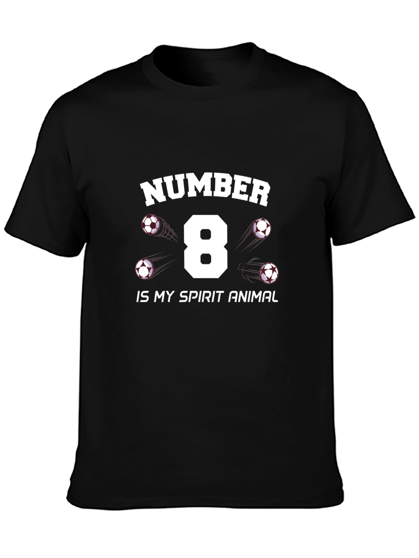 Number 8 Soccer Spirit Animal T-Shirt