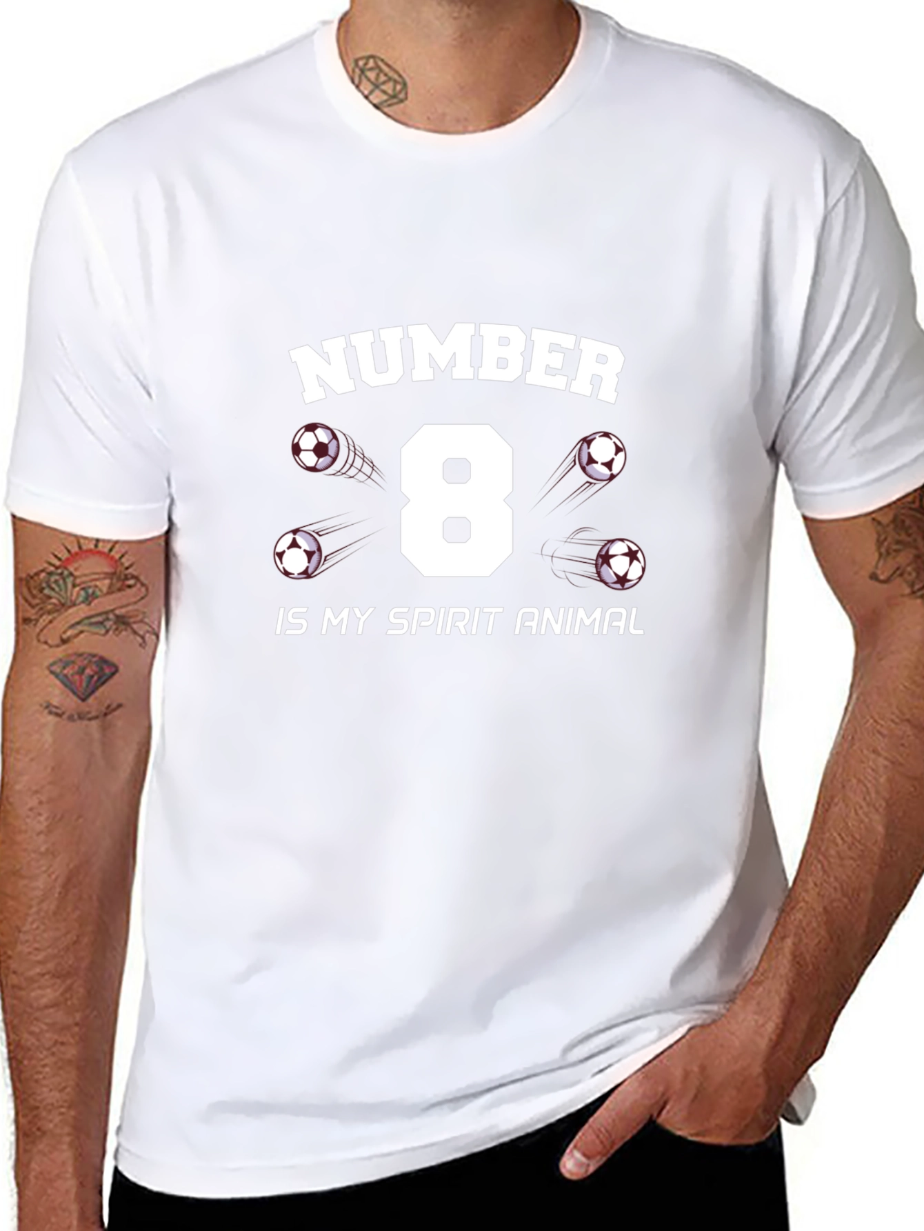 Number 8 Soccer Spirit Animal T-Shirt