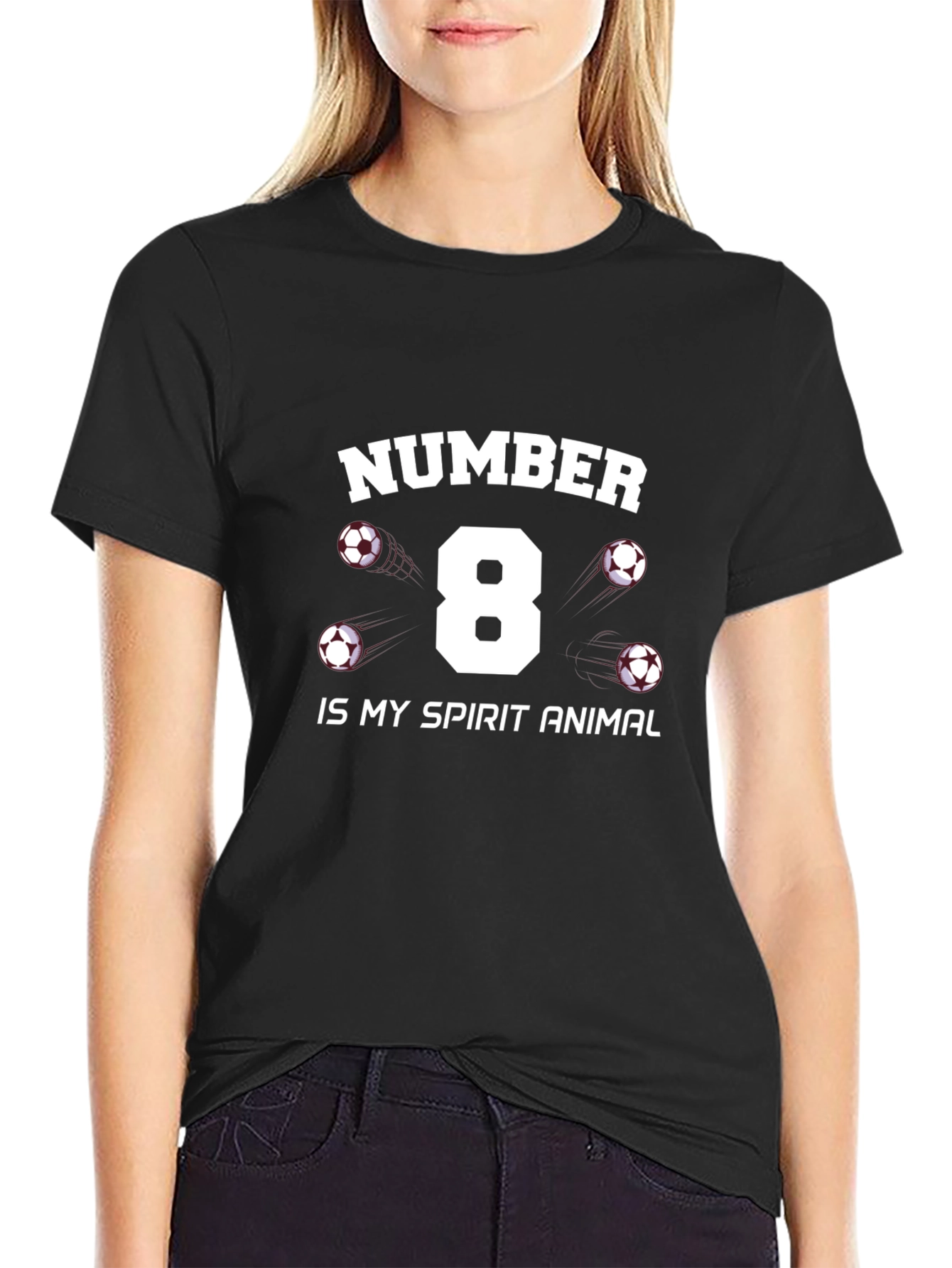 Number 8 Soccer Spirit Animal T-Shirt