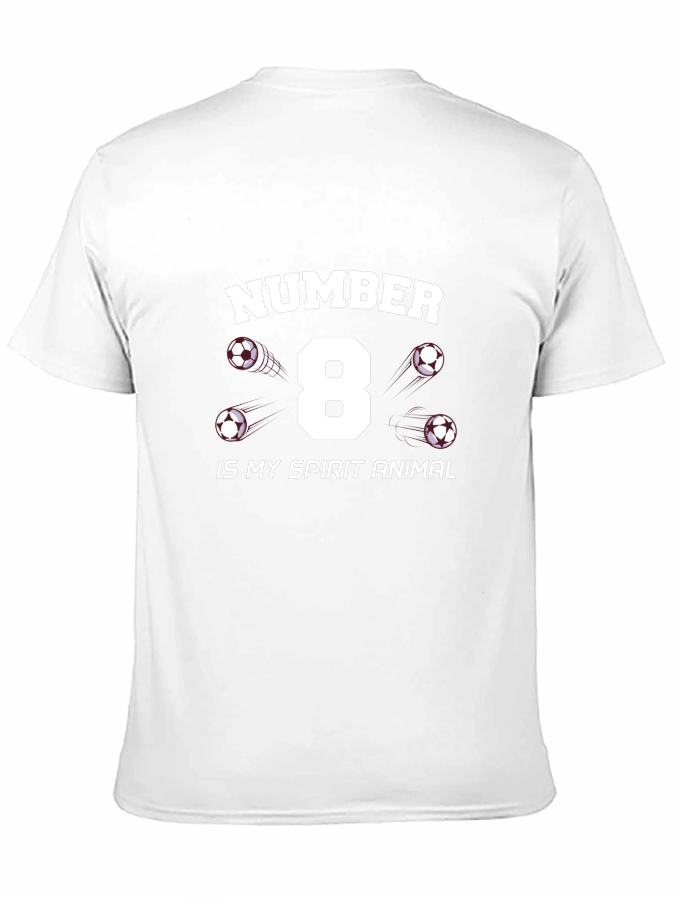 Number 8 Soccer Spirit Animal T-Shirt