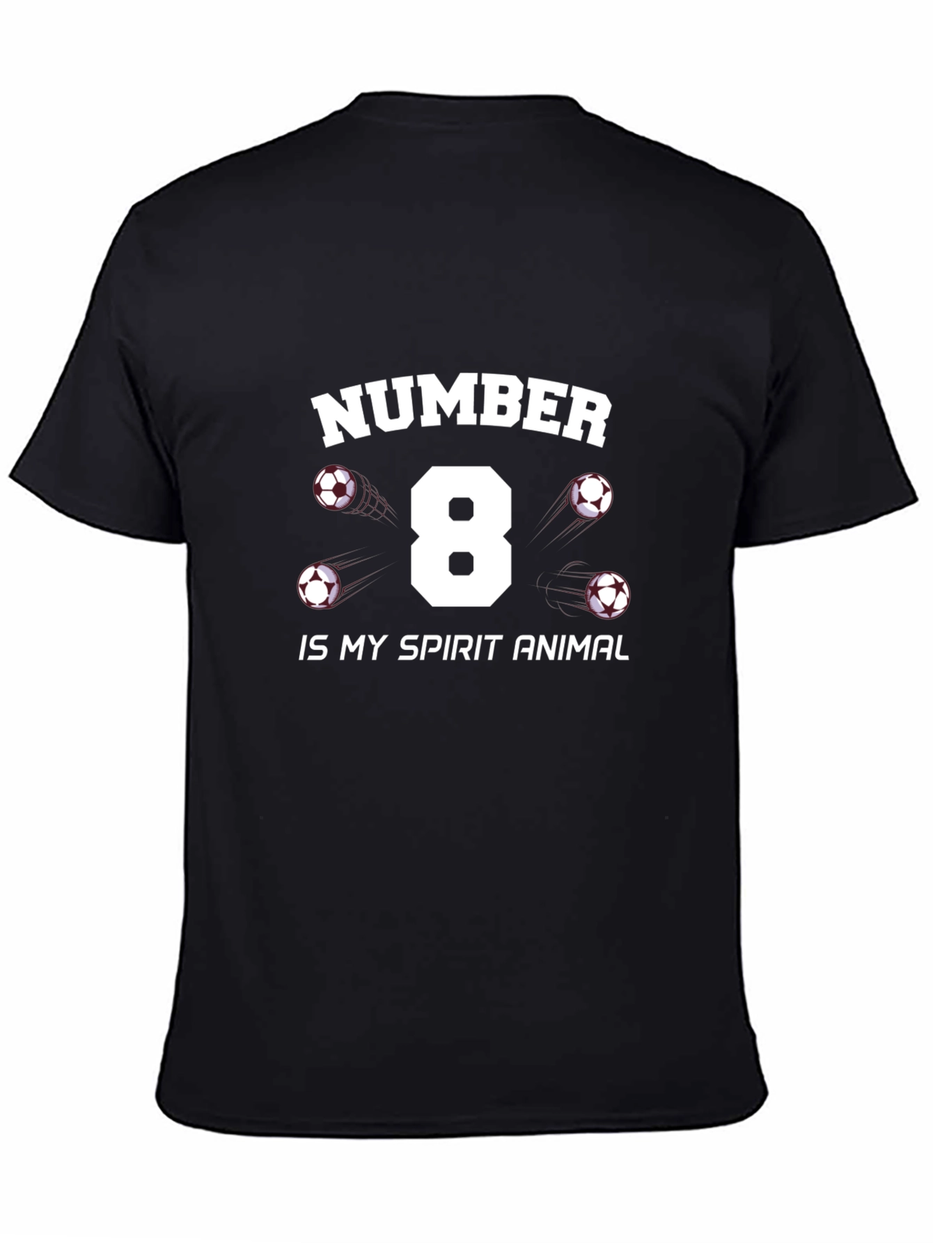 Number 8 Soccer Spirit Animal T-Shirt