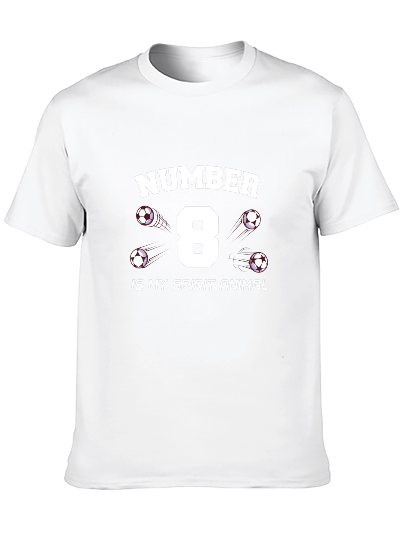 Number 8 Soccer Spirit Animal T-Shirt