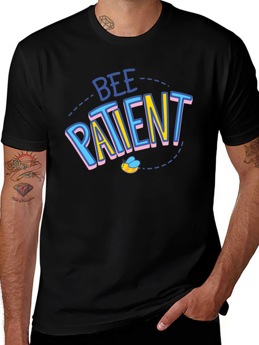 Bee Patient Black Graphic T-Shirt