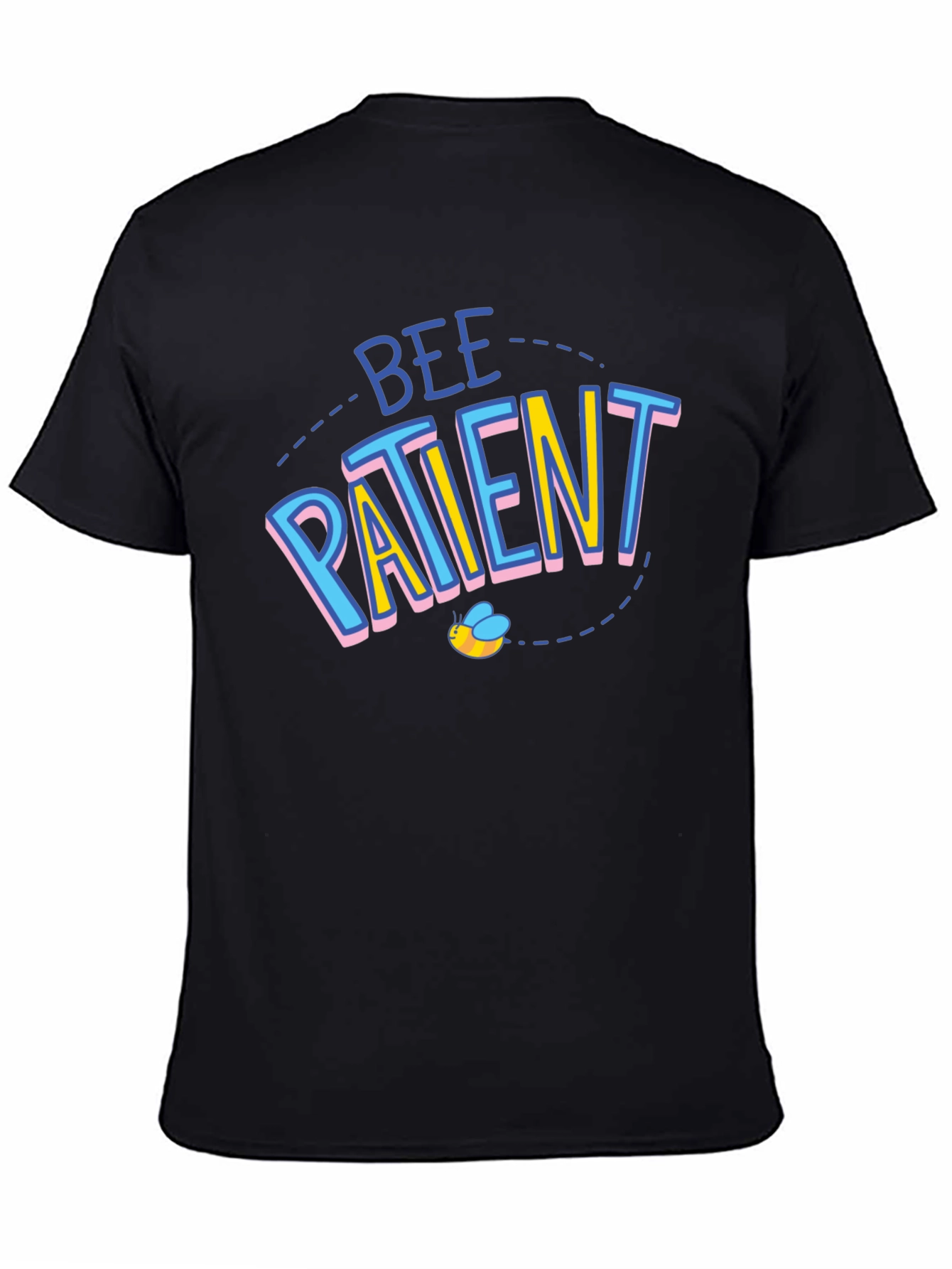 Bee Patient Black Graphic T-Shirt