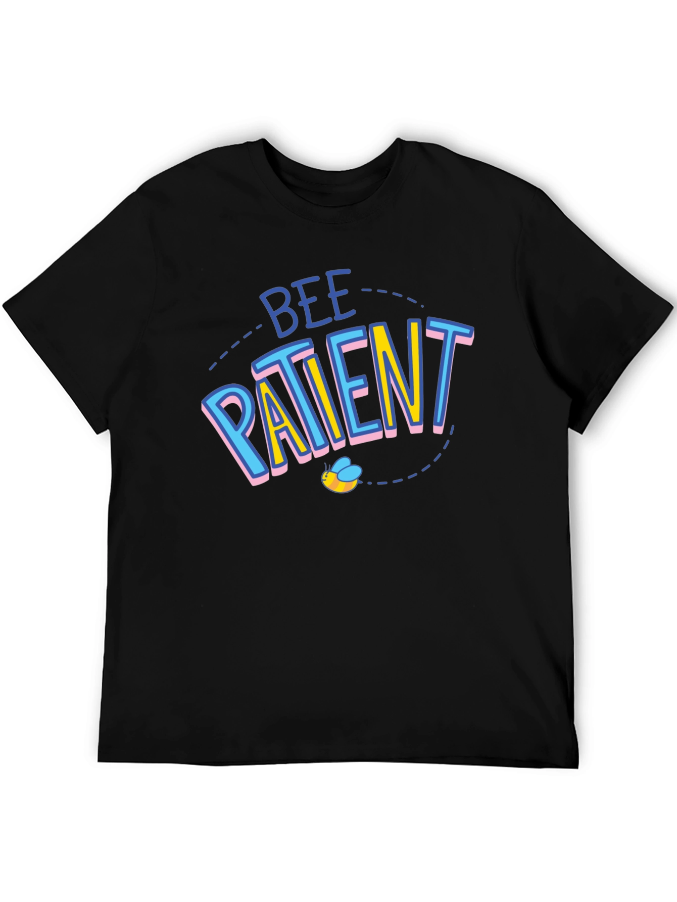 Bee Patient Black Graphic T-Shirt