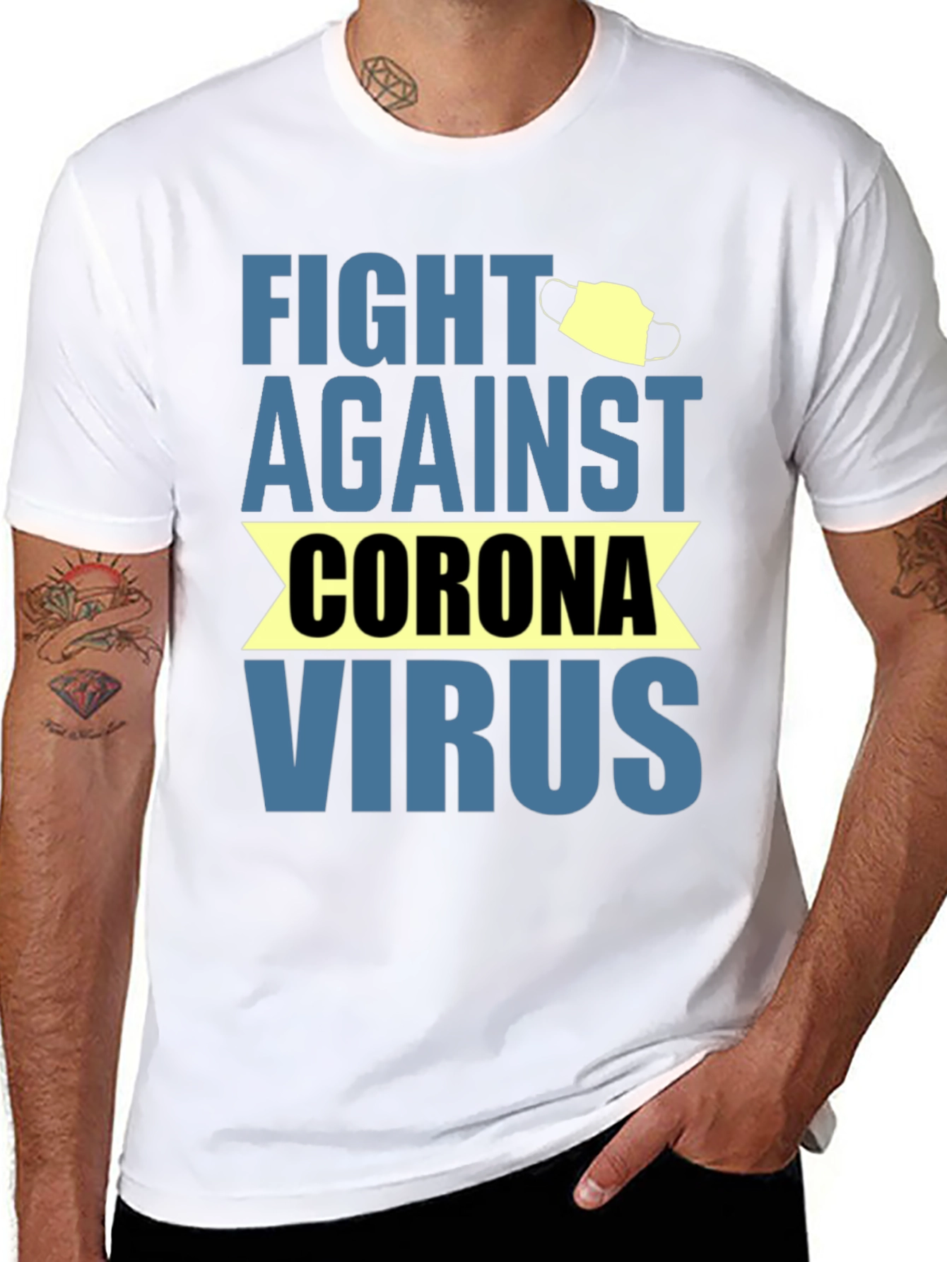 Fight Corona Virus Graphic T-Shirt