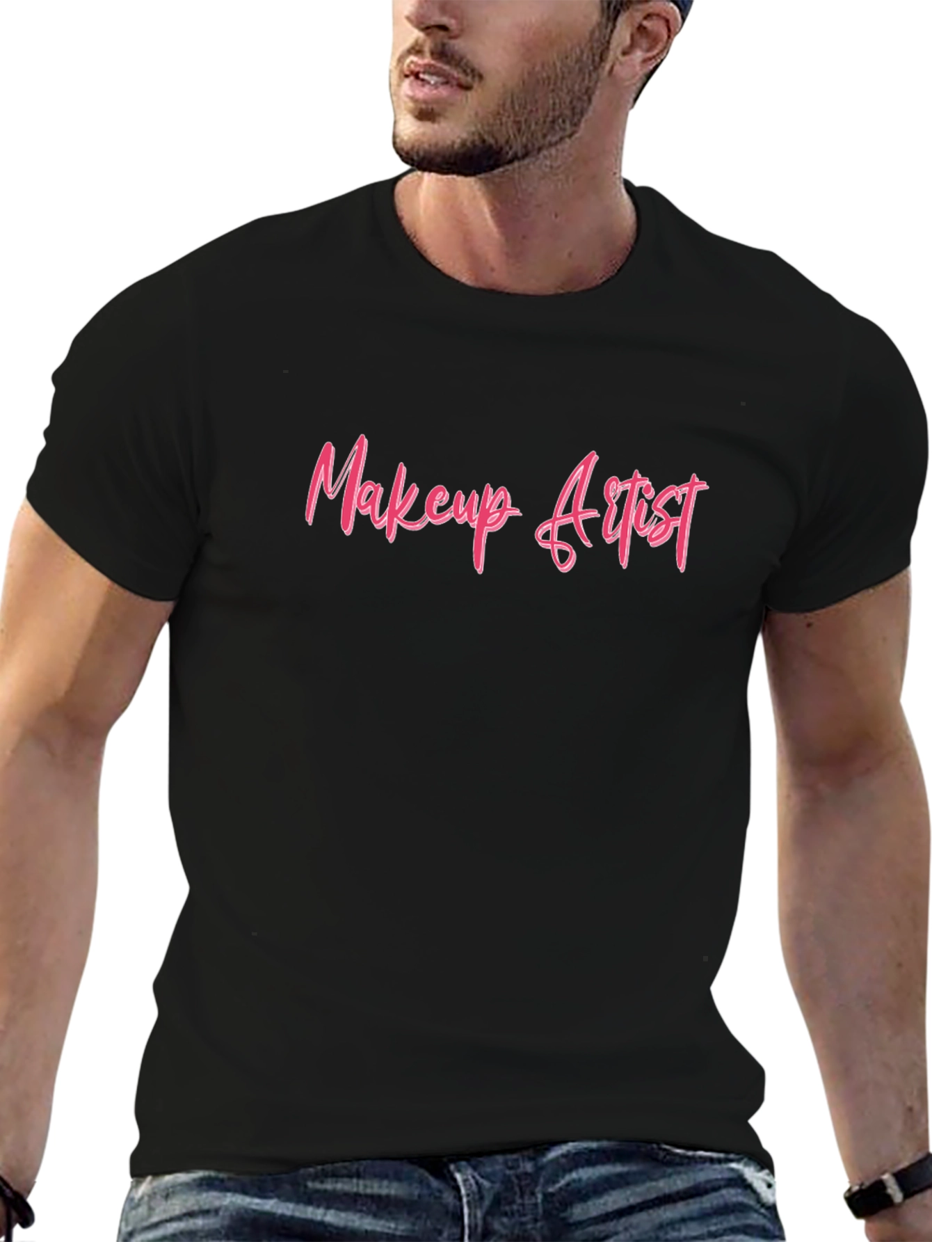 Makeup Artist Graphic Tee - Black Unisex T-Shirt
