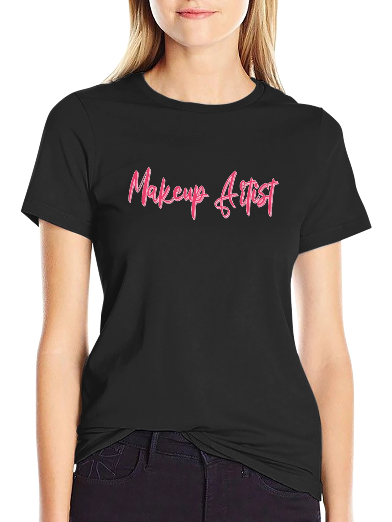Makeup Artist Graphic Tee - Black Unisex T-Shirt