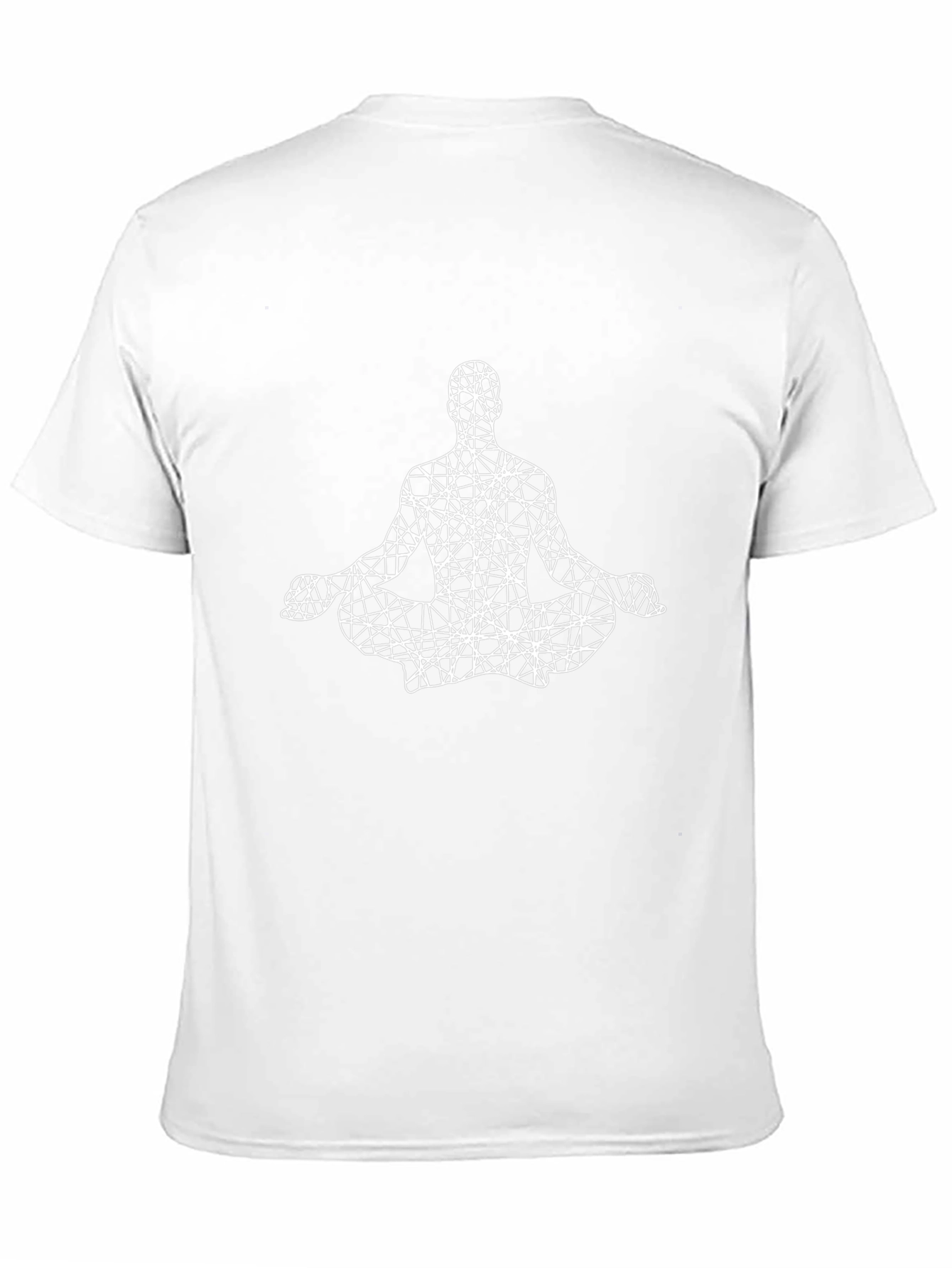 Geometric Meditating Man Graphic Tee
