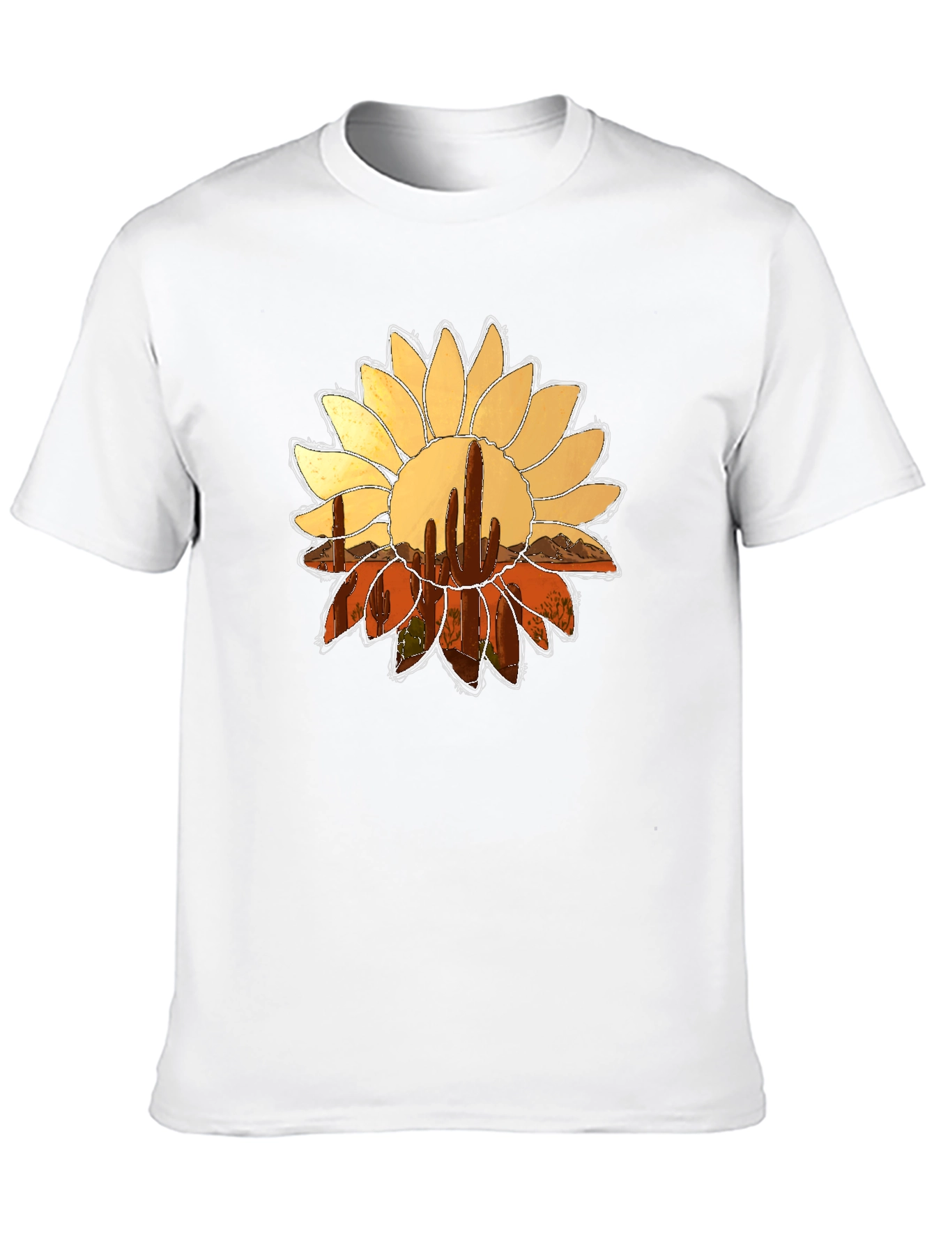 Cactus Flower Graphic Tee - Desert Bloom