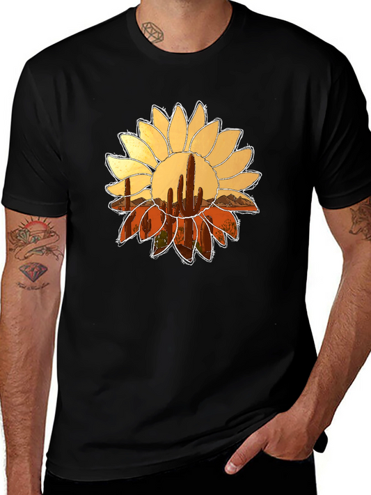 Cactus Flower Graphic Tee - Desert Bloom