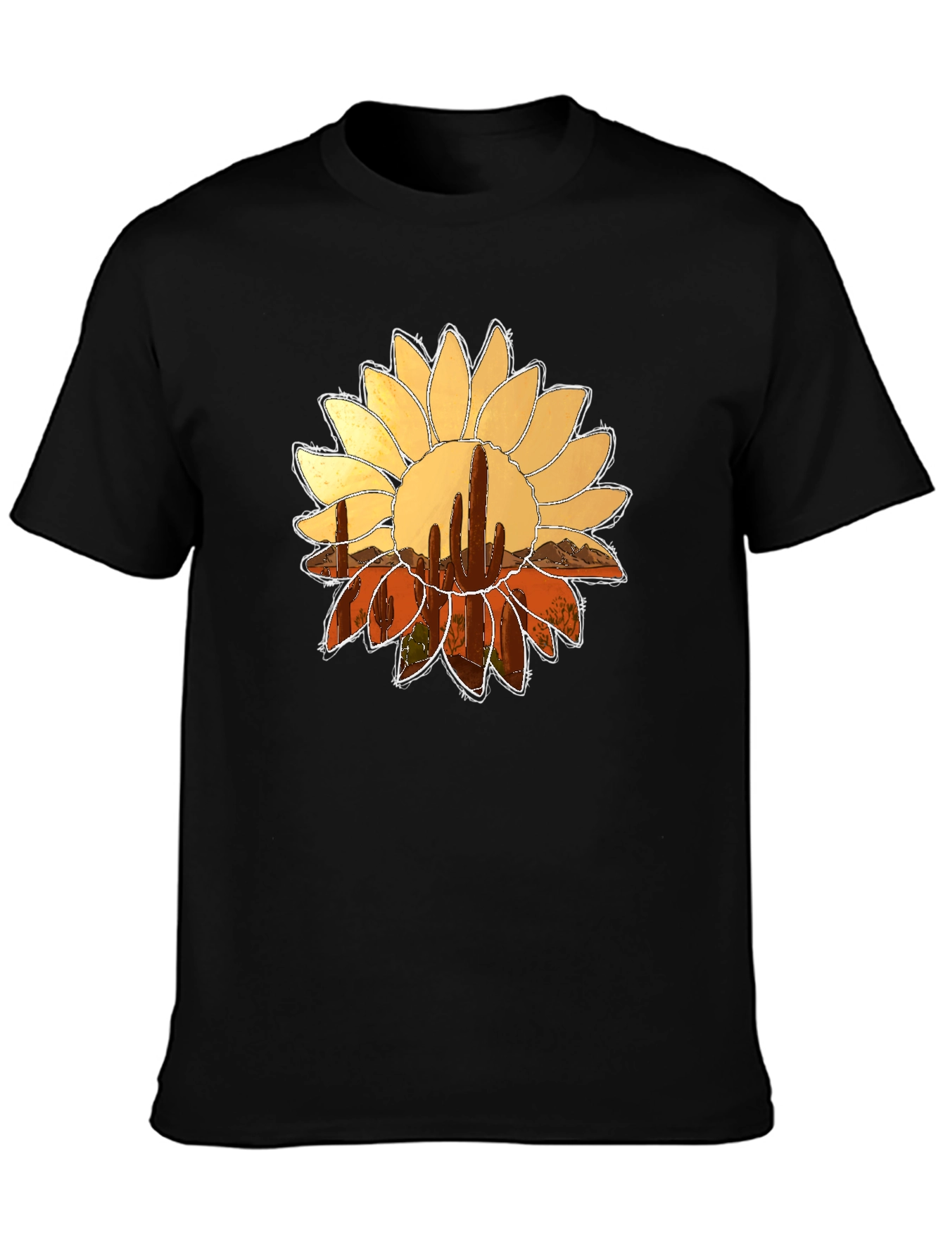 Cactus Flower Graphic Tee - Desert Bloom
