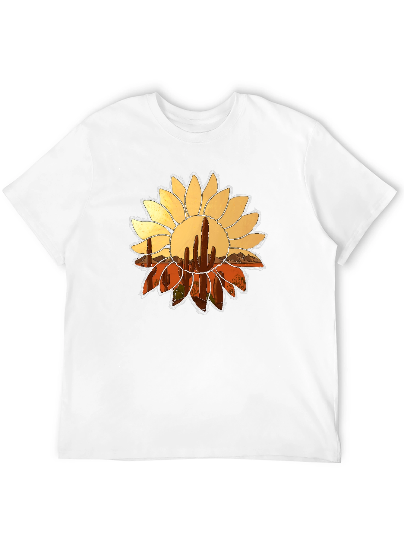 Cactus Flower Graphic Tee - Desert Bloom