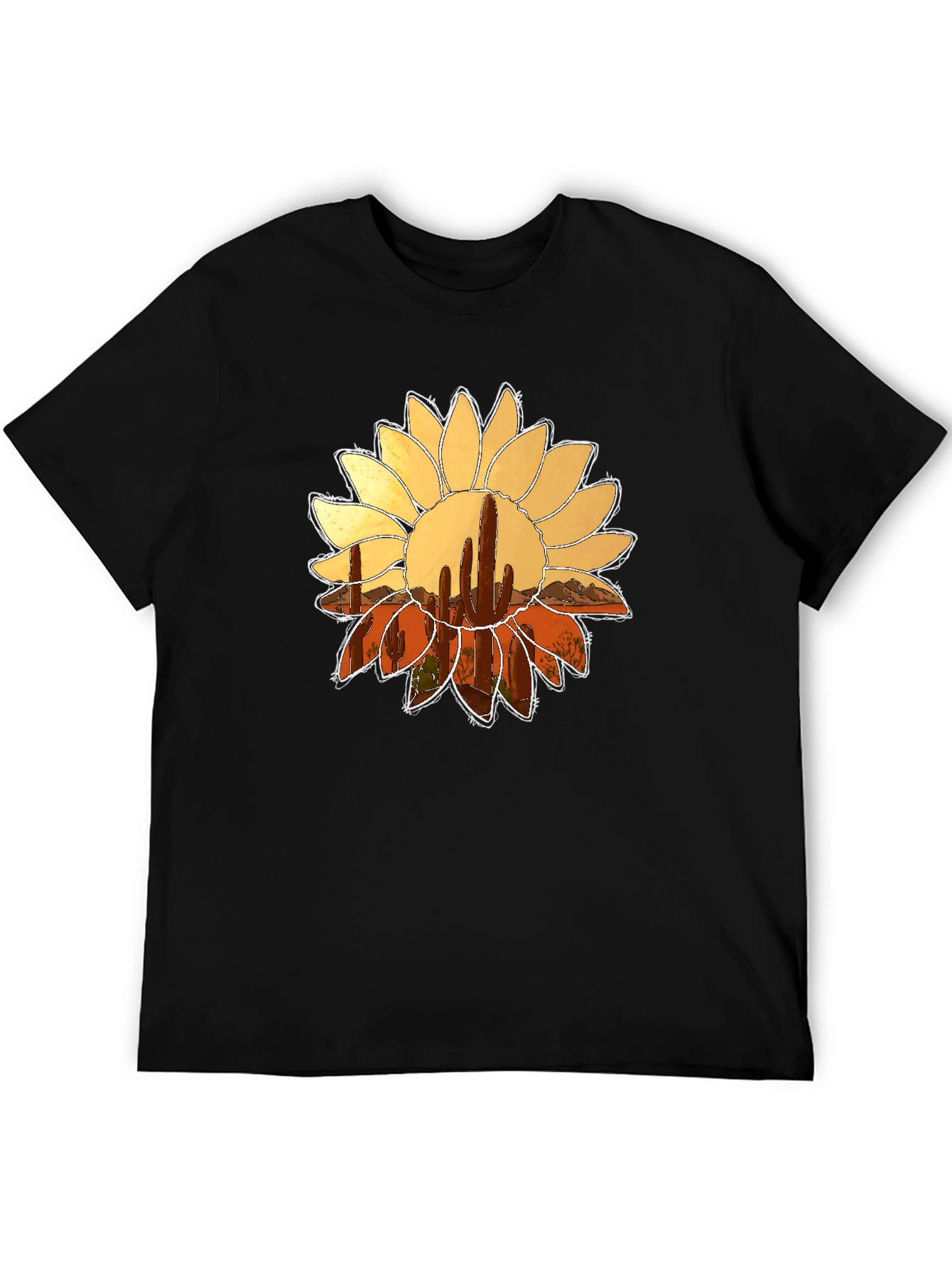 Cactus Flower Graphic Tee - Desert Bloom