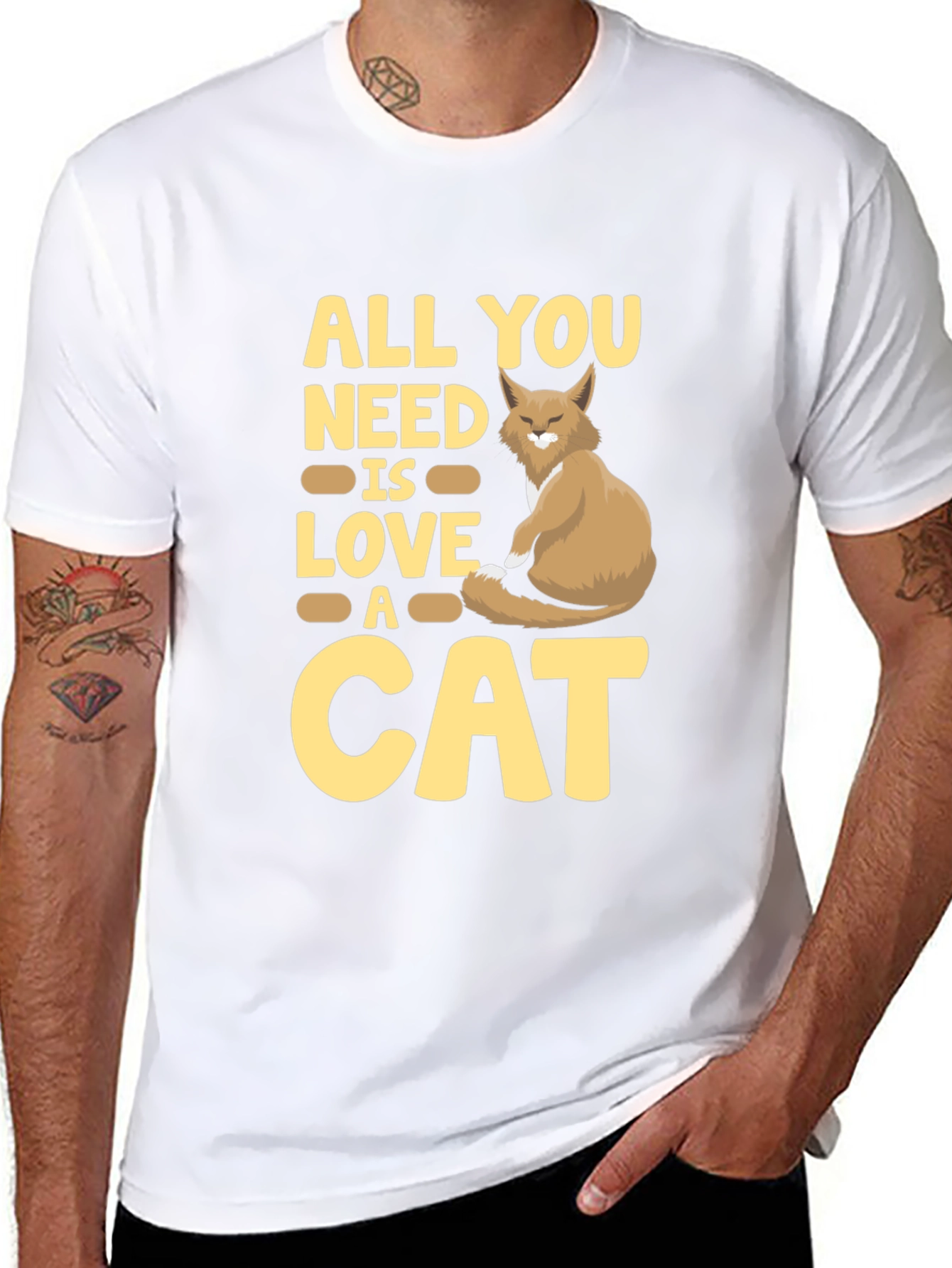 All You Need is Love & a Cat T-Shirt