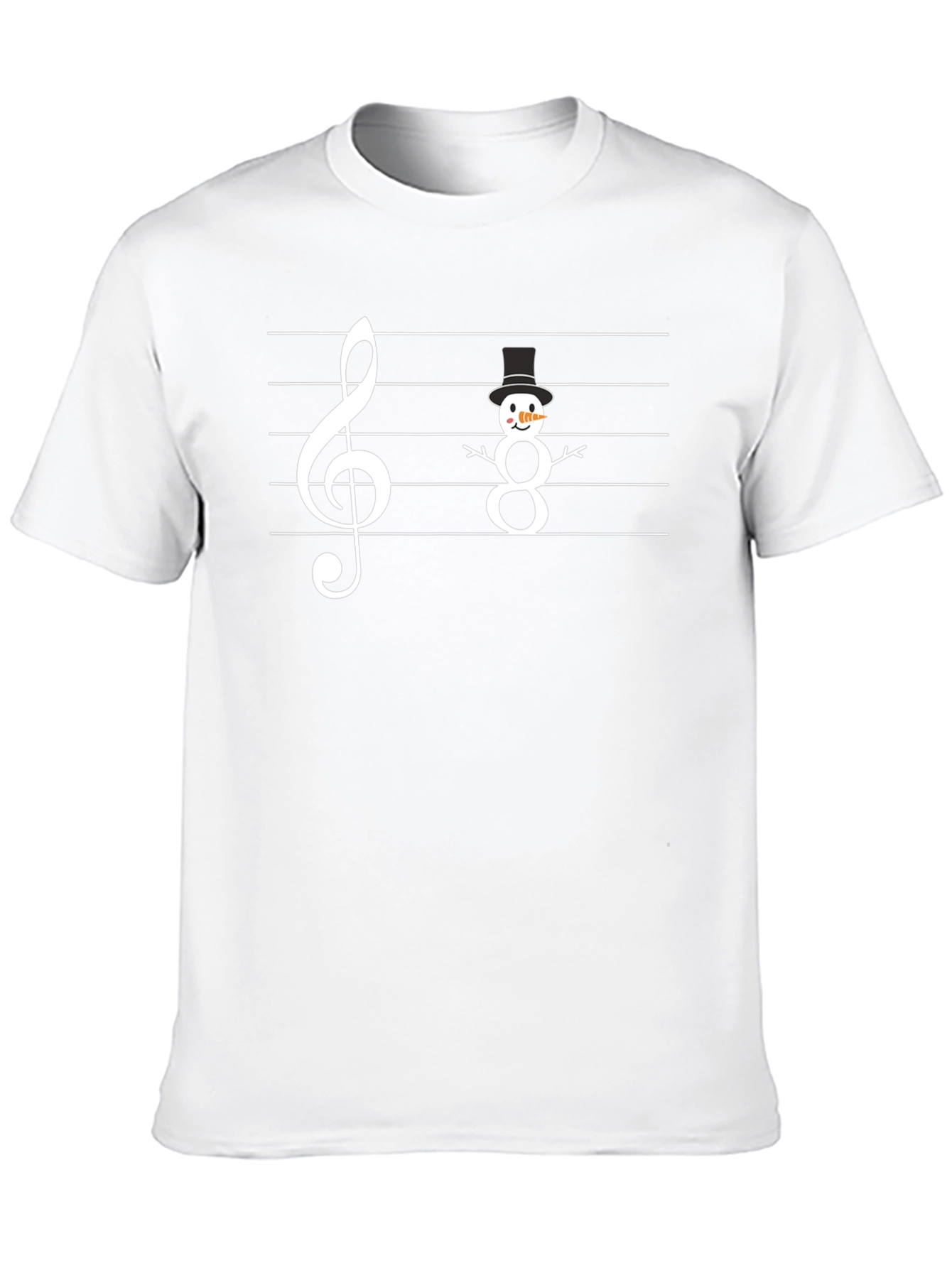 Music Snowman T-Shirt - Winter Holiday Tee