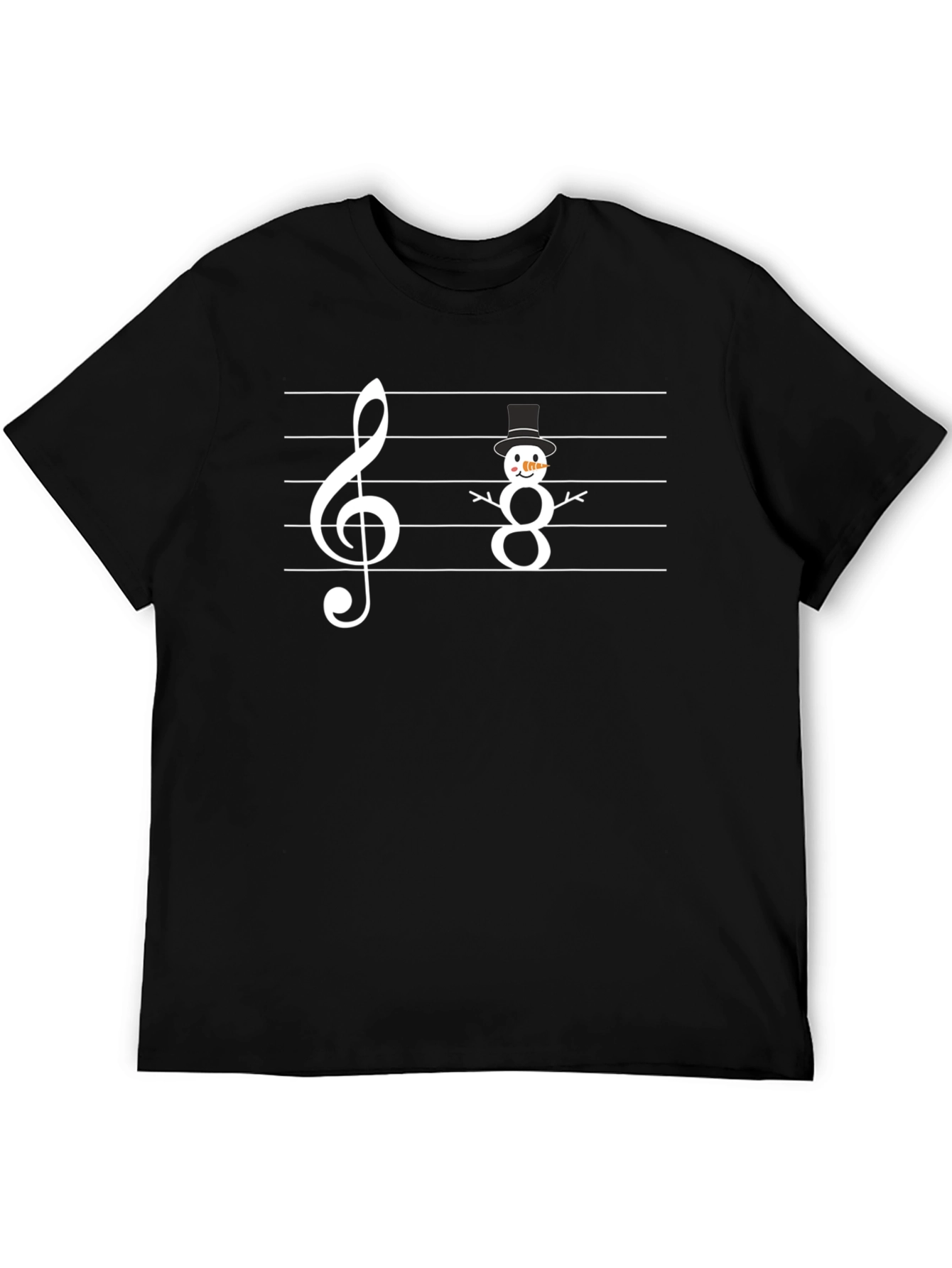 Music Snowman T-Shirt - Winter Holiday Tee