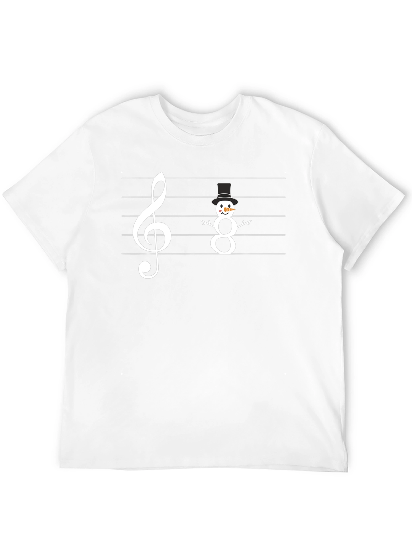 Music Snowman T-Shirt - Winter Holiday Tee