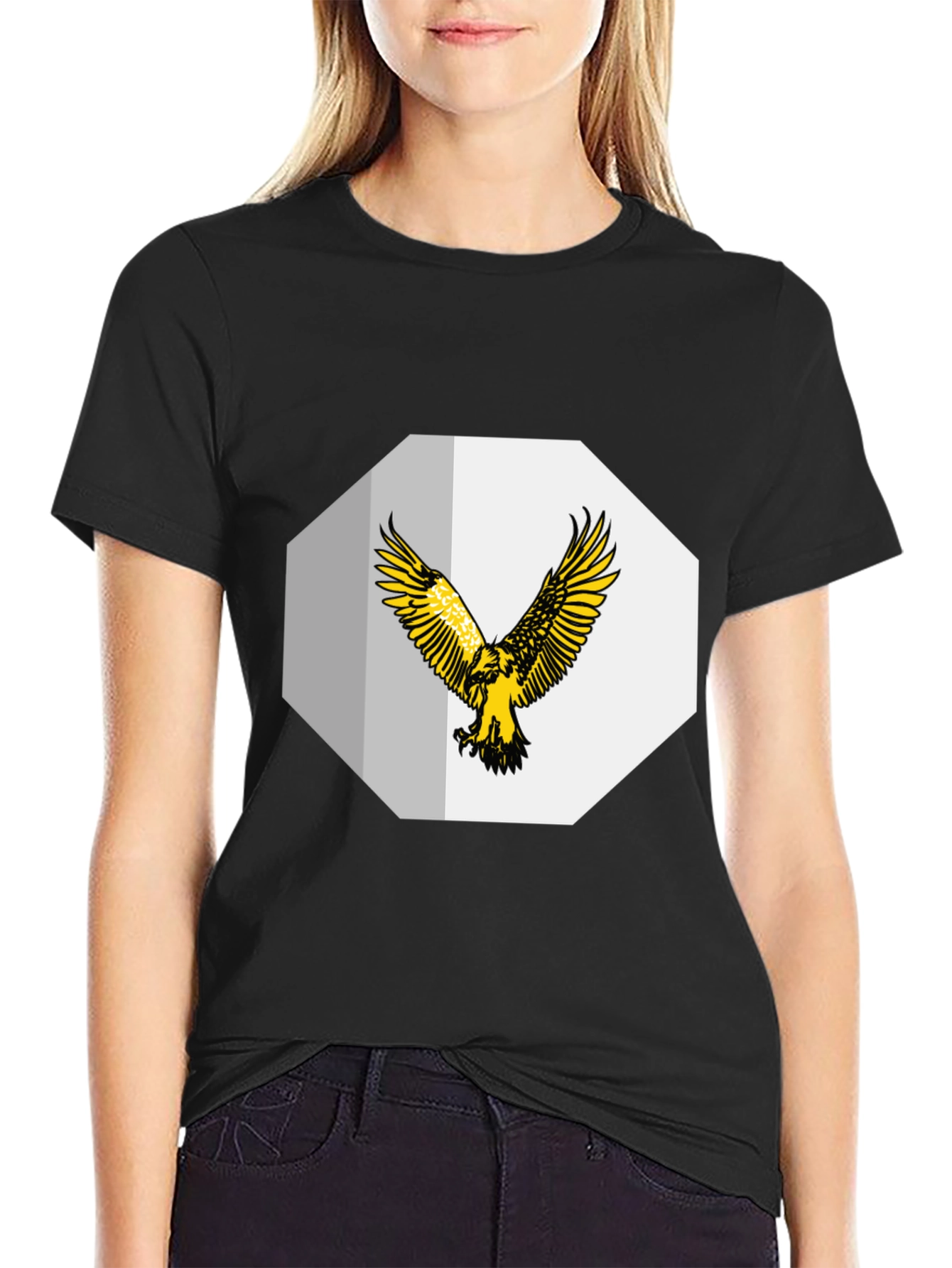 Eagle Graphic Tee - Stylish Mens Black T-Shirt