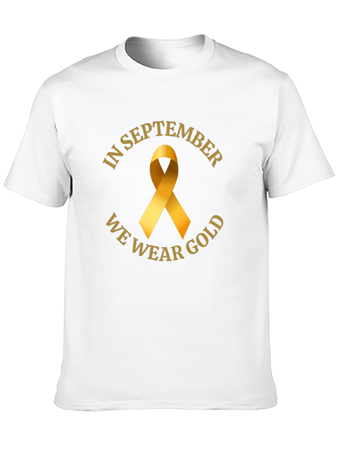 In September We Wear Gold Awareness T-Shirt