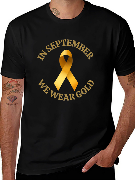 In September We Wear Gold Awareness T-Shirt