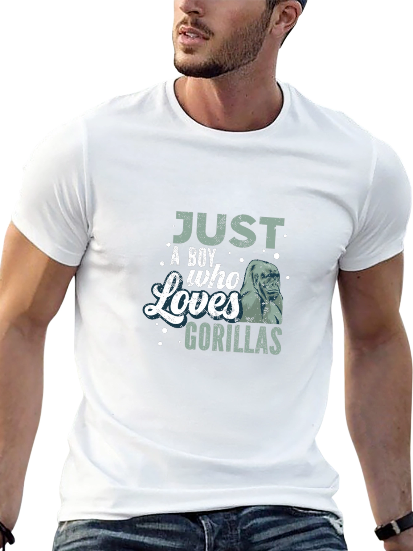 Boy Who Loves Gorillas T-Shirt