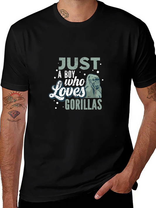 Boy Who Loves Gorillas T-Shirt