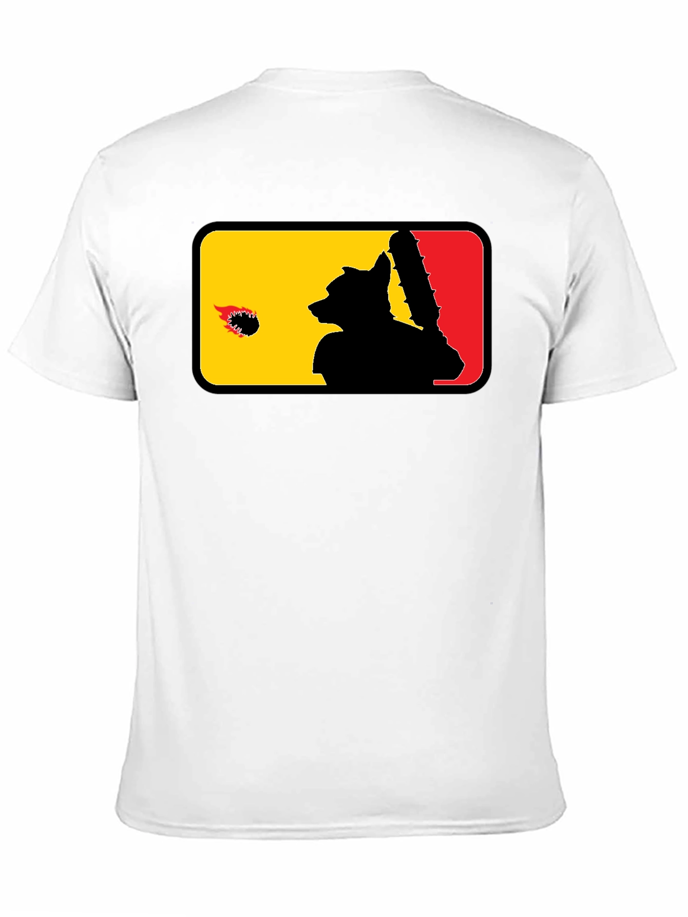 Raccoon Baseball Bat Graphic Black T-Shirt