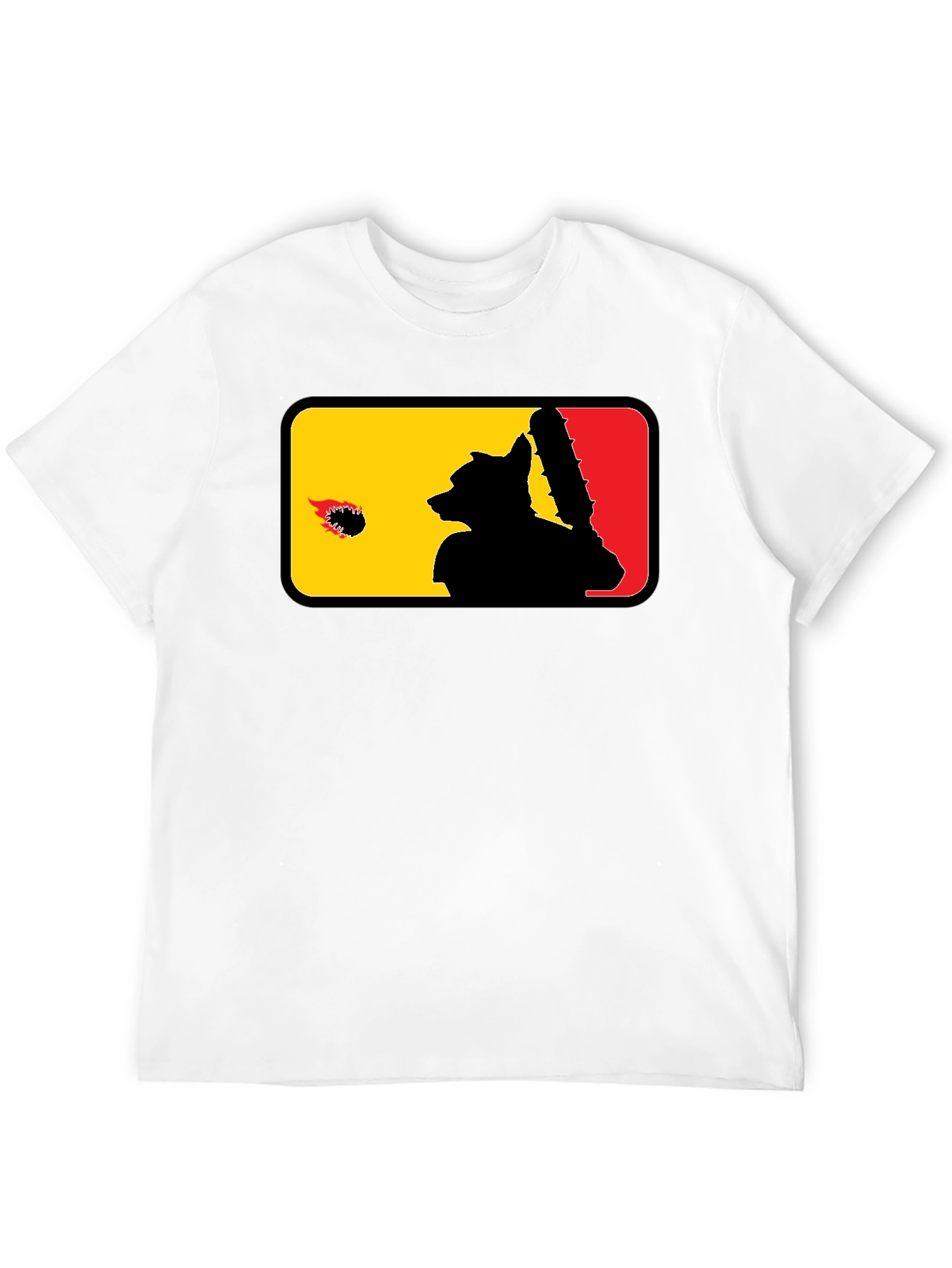 Raccoon Baseball Bat Graphic Black T-Shirt