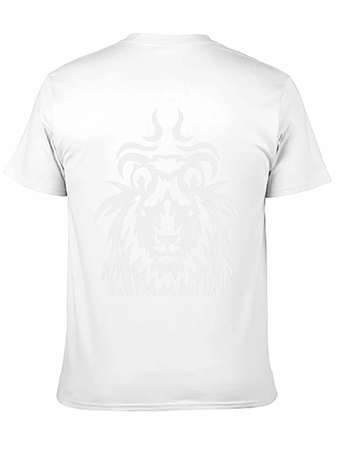 Lion Graphic Print Black T-Shirt