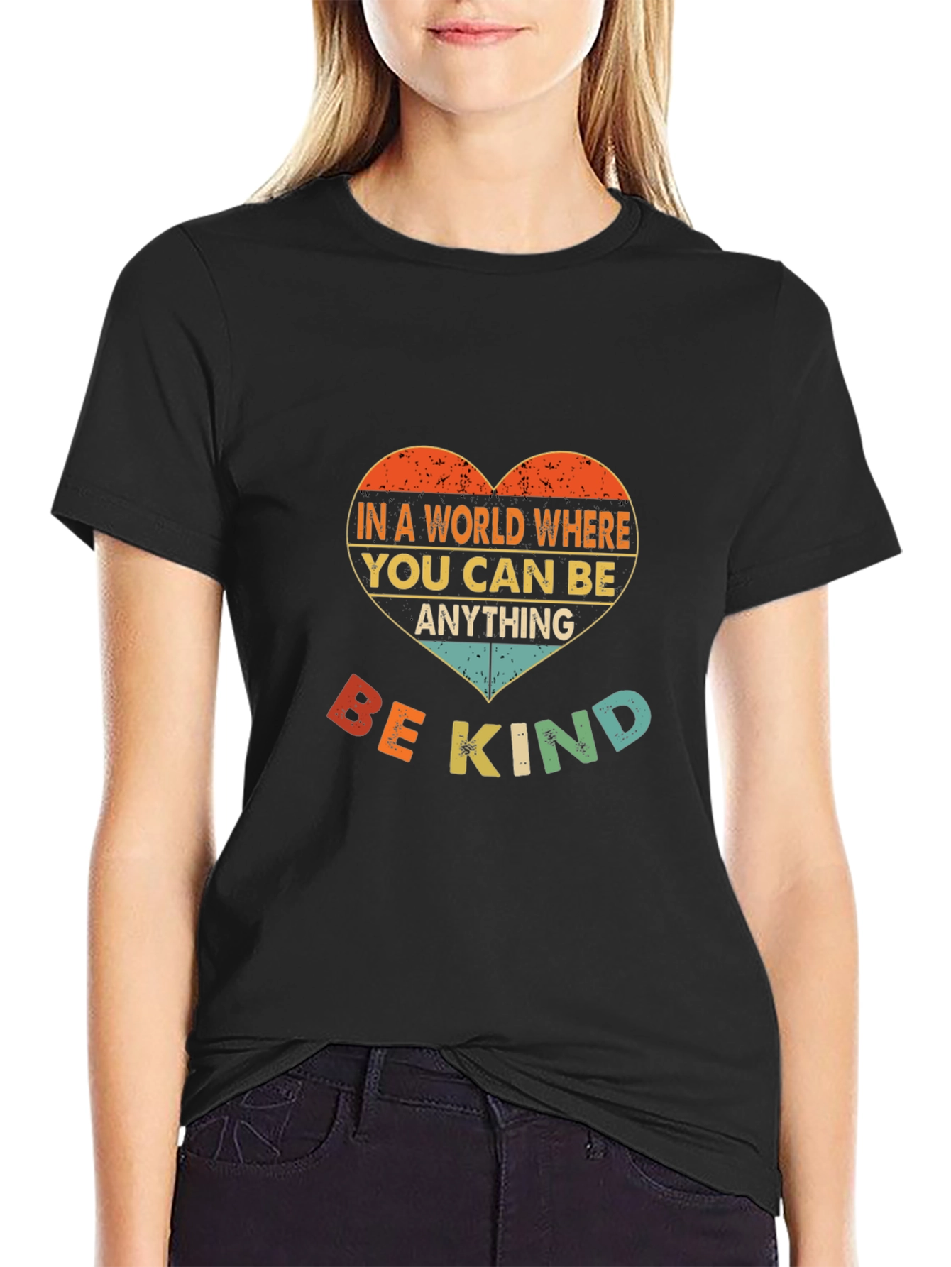 Be Kind T-Shirt - Heart Design