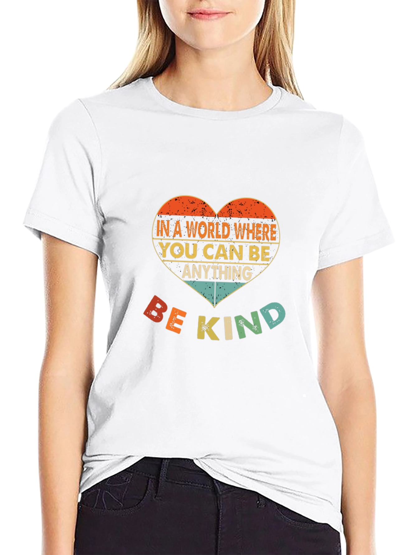 Be Kind T-Shirt - Heart Design