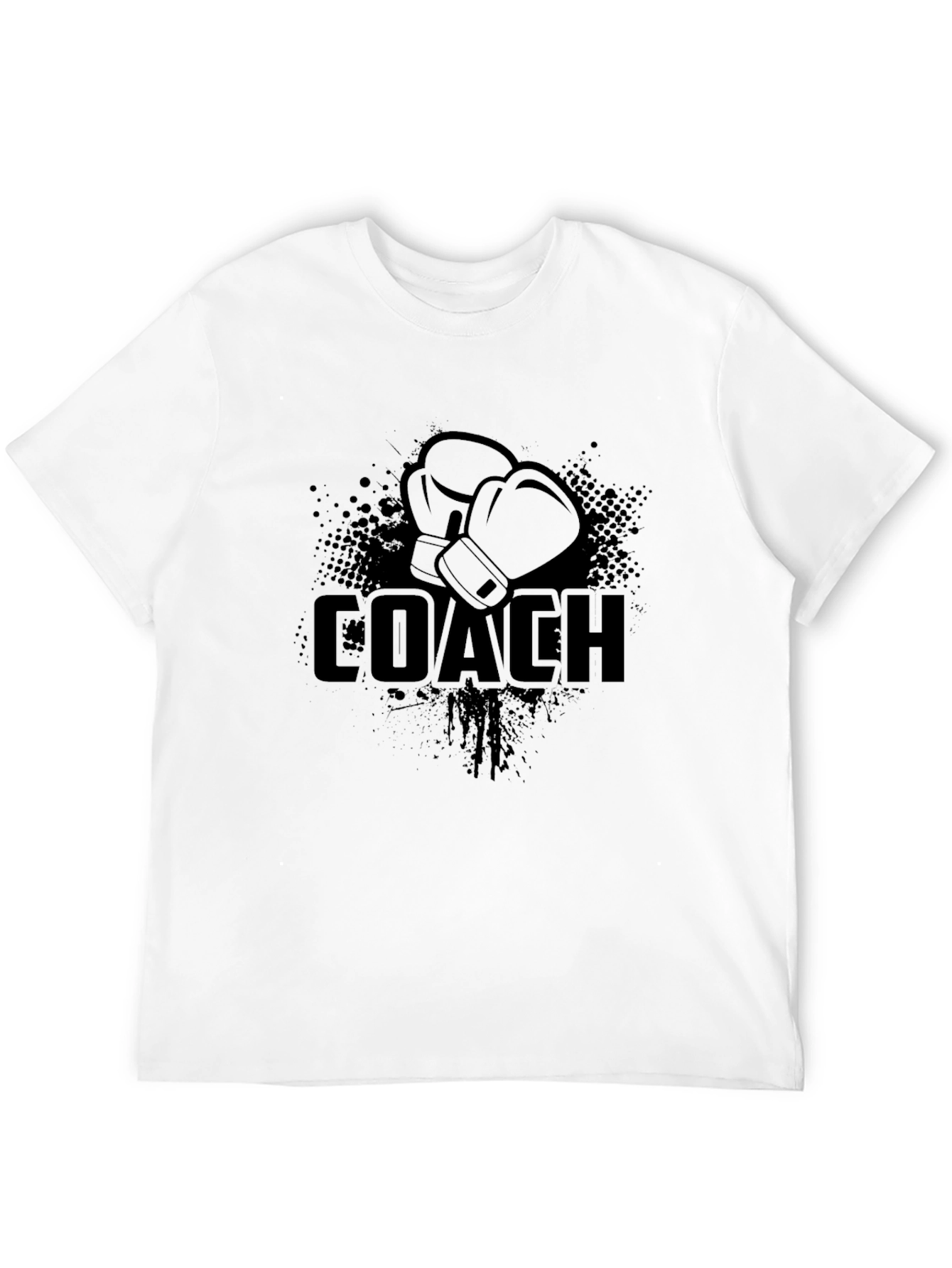 Boxing Coach T-Shirt - Black Sporty Graphic Tee