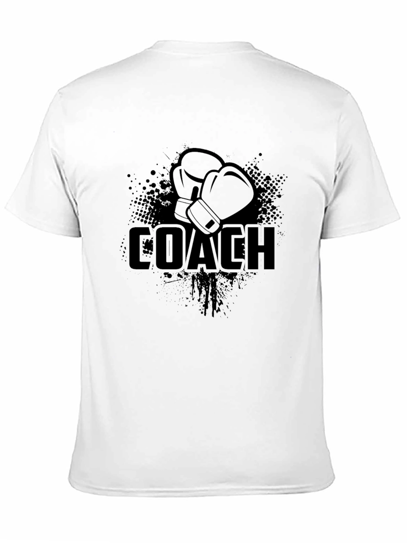 Boxing Coach T-Shirt - Black Sporty Graphic Tee