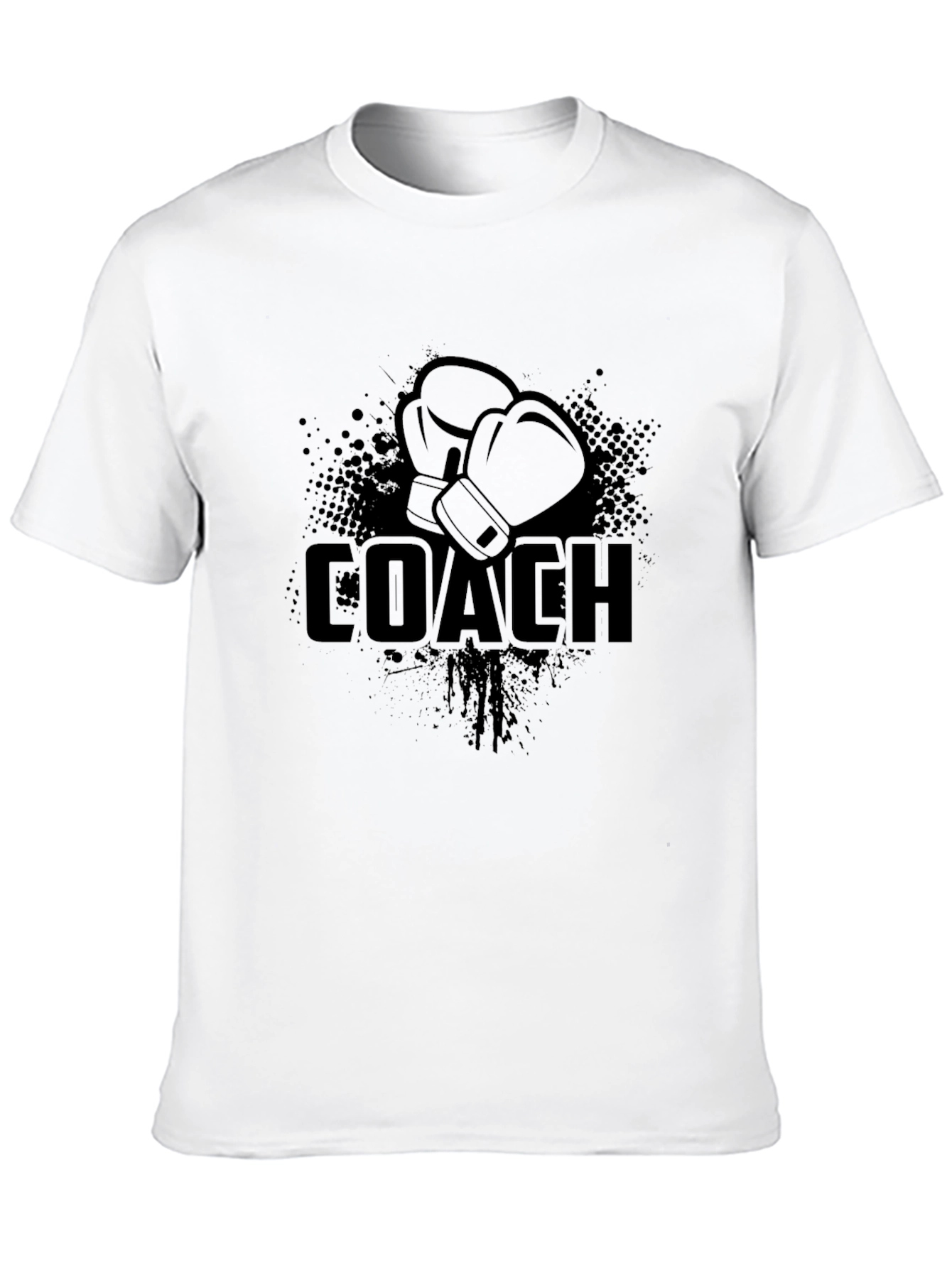 Boxing Coach T-Shirt - Black Sporty Graphic Tee
