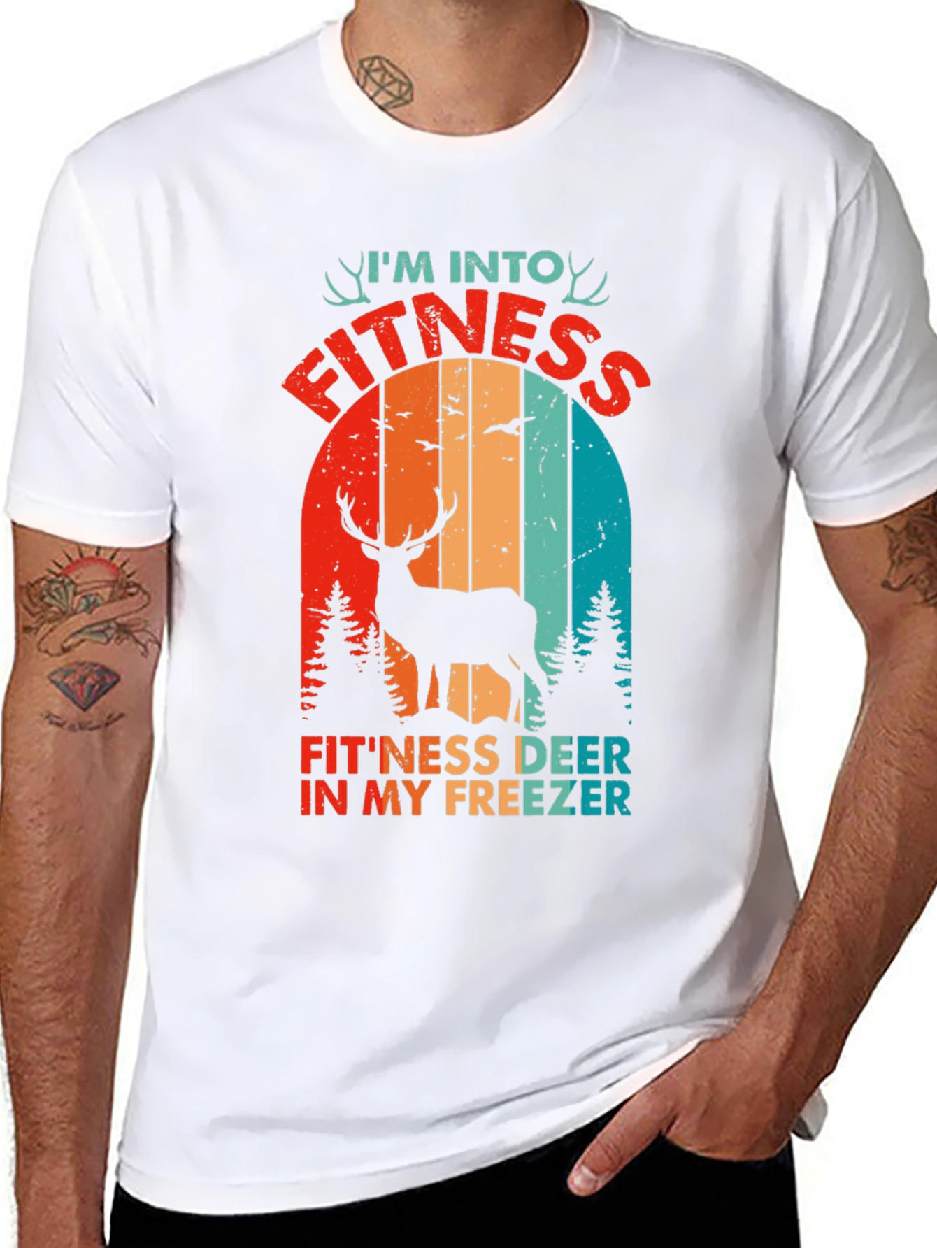 Fitness Deer In My Freezer Graphic Tee