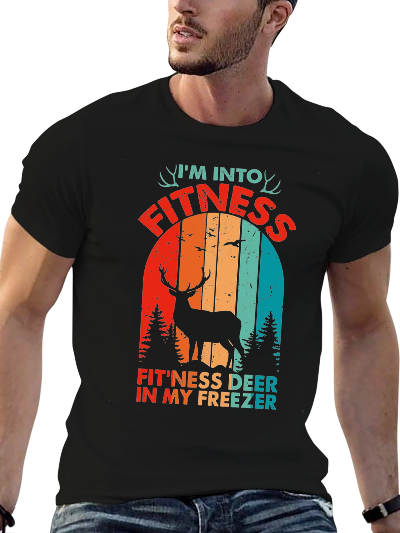 Fitness Deer In My Freezer Graphic Tee