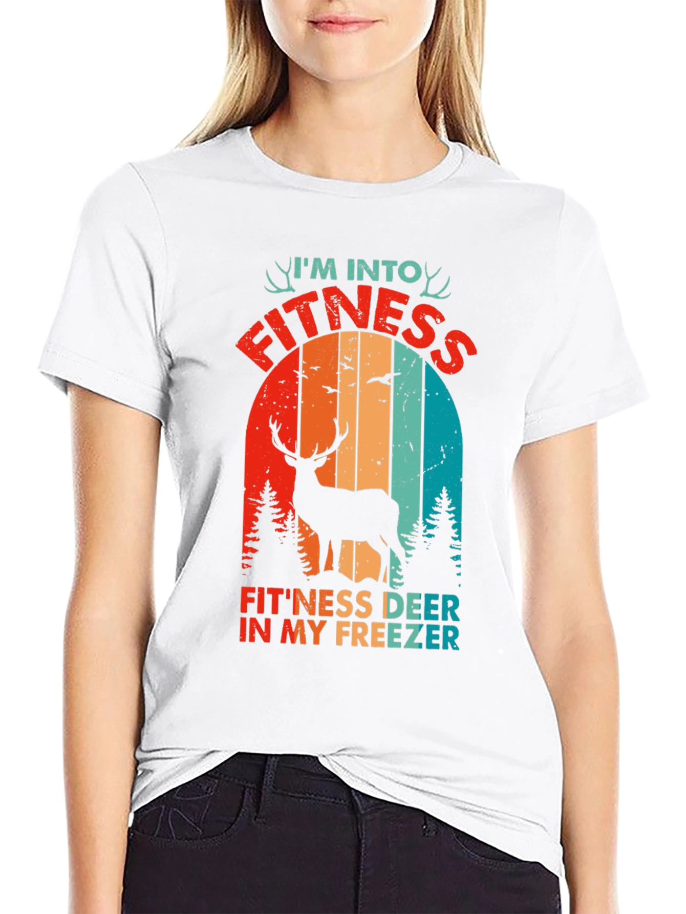 Fitness Deer In My Freezer Graphic Tee