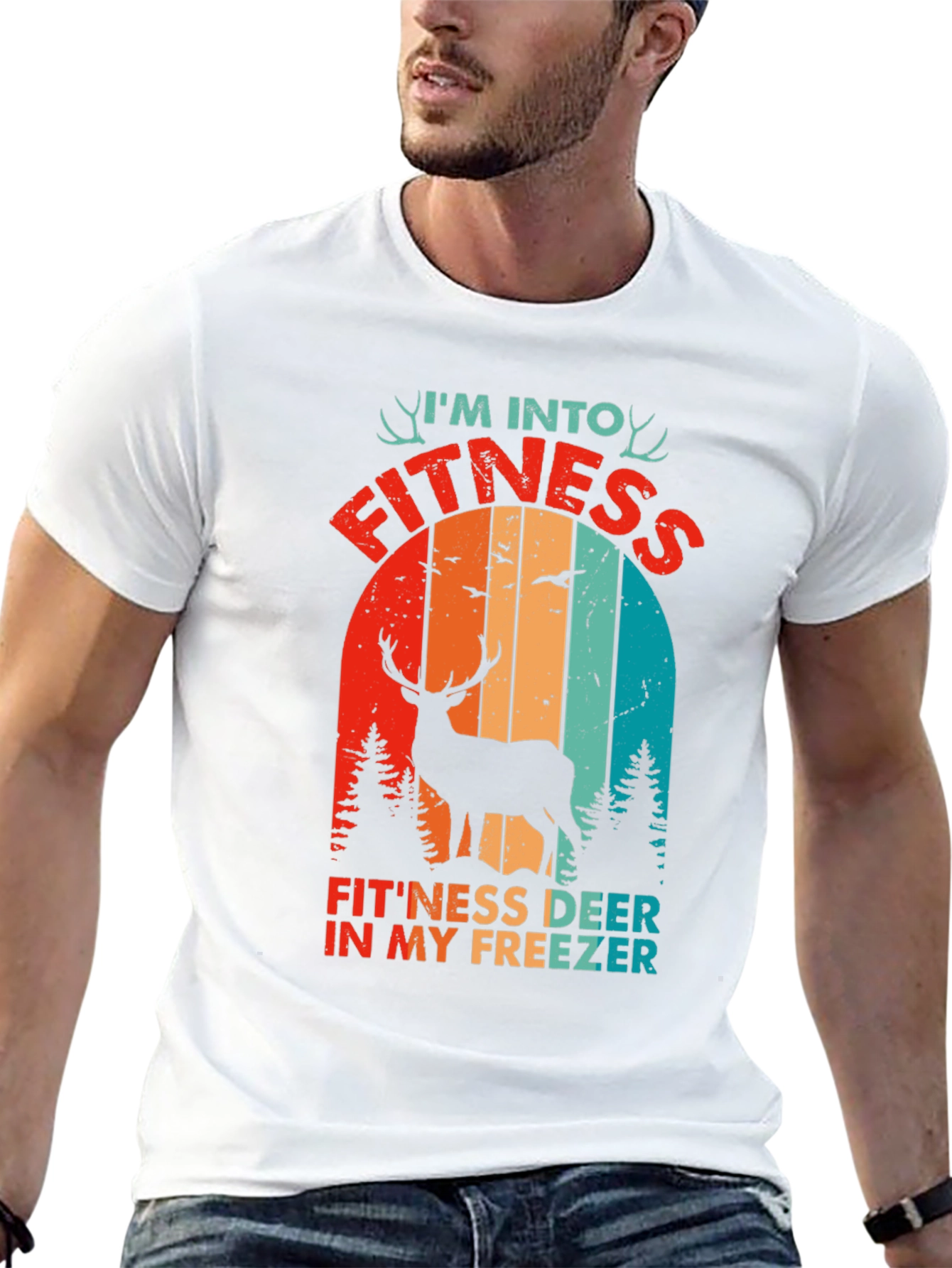 Fitness Deer In My Freezer Graphic Tee