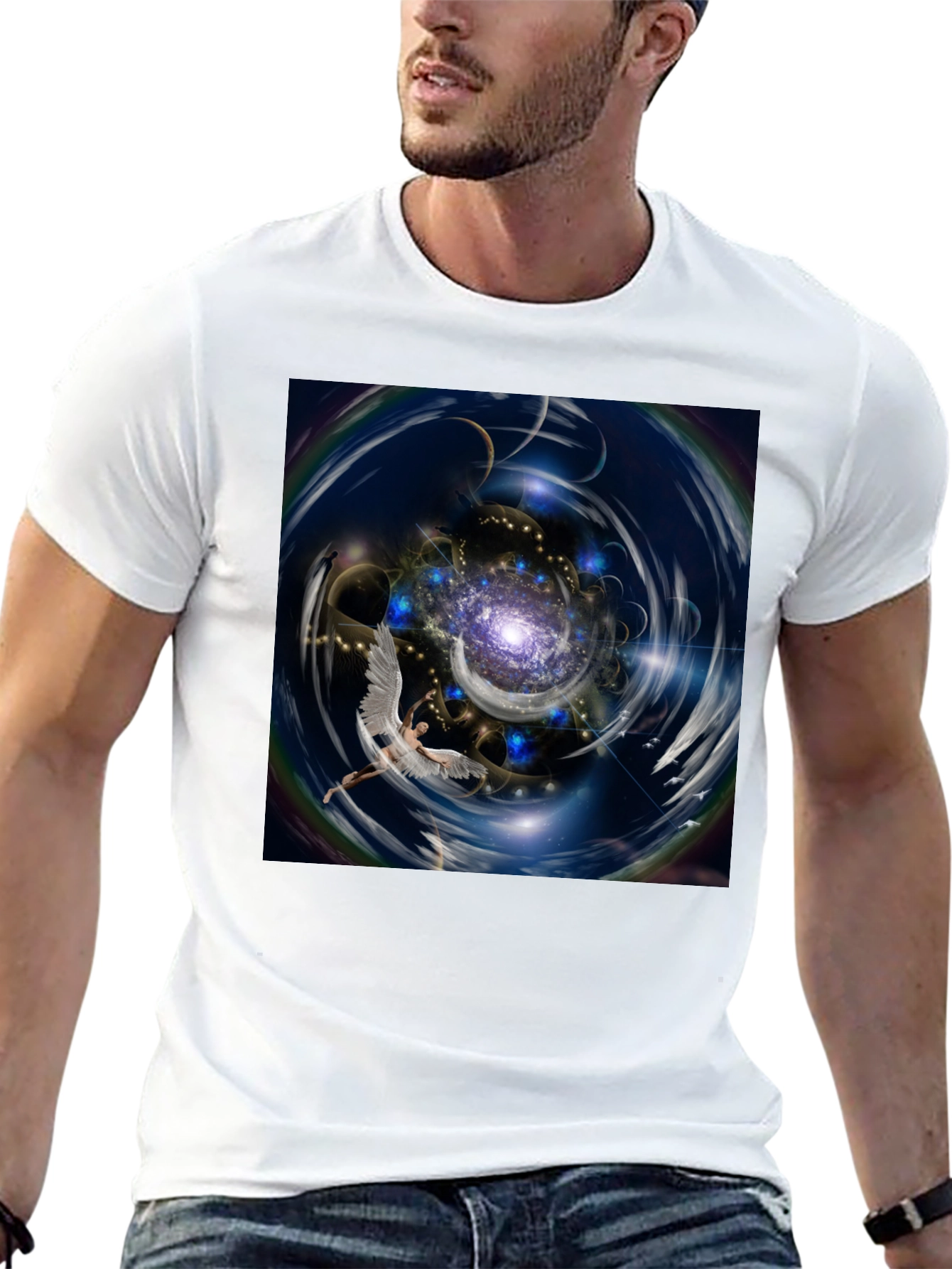 Cosmic Angel Graphic T-Shirt