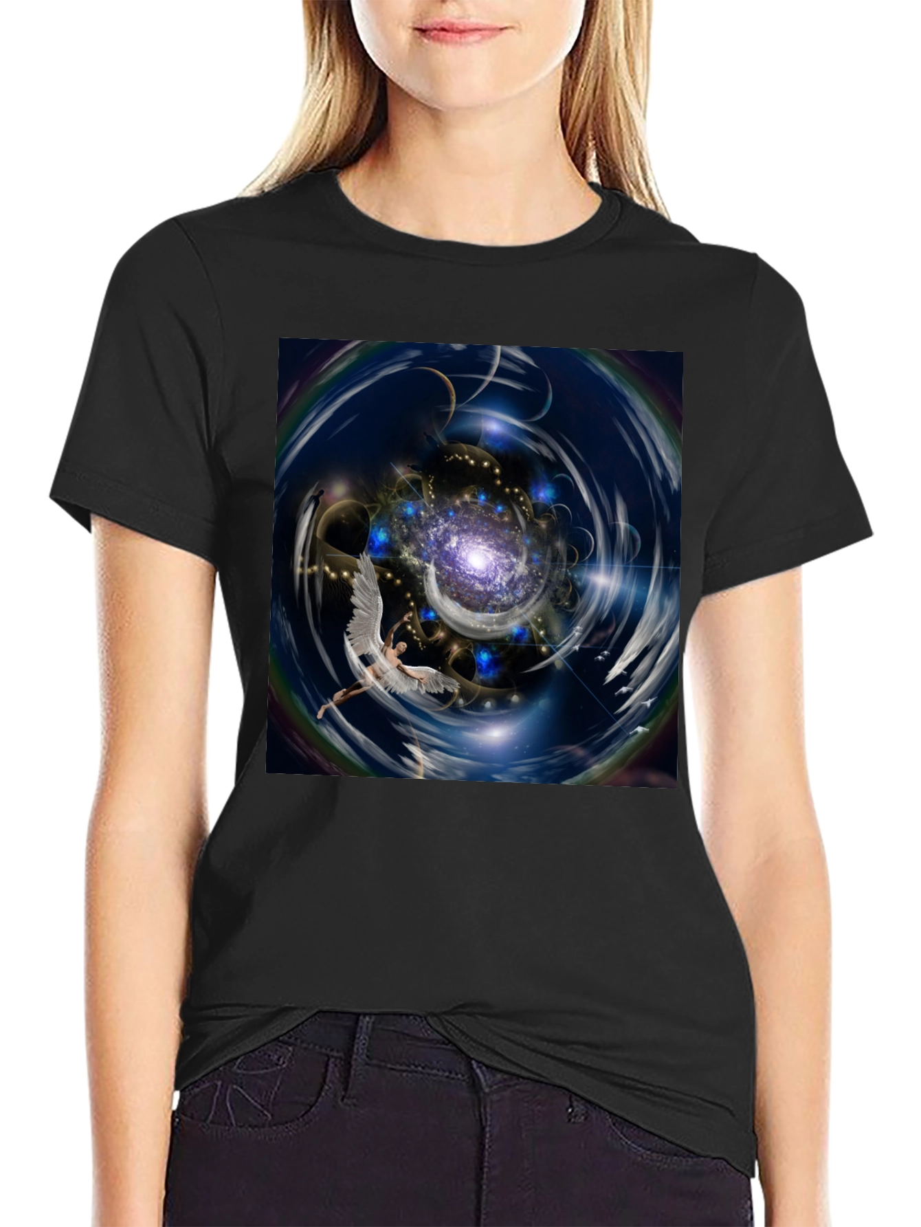 Cosmic Angel Graphic T-Shirt