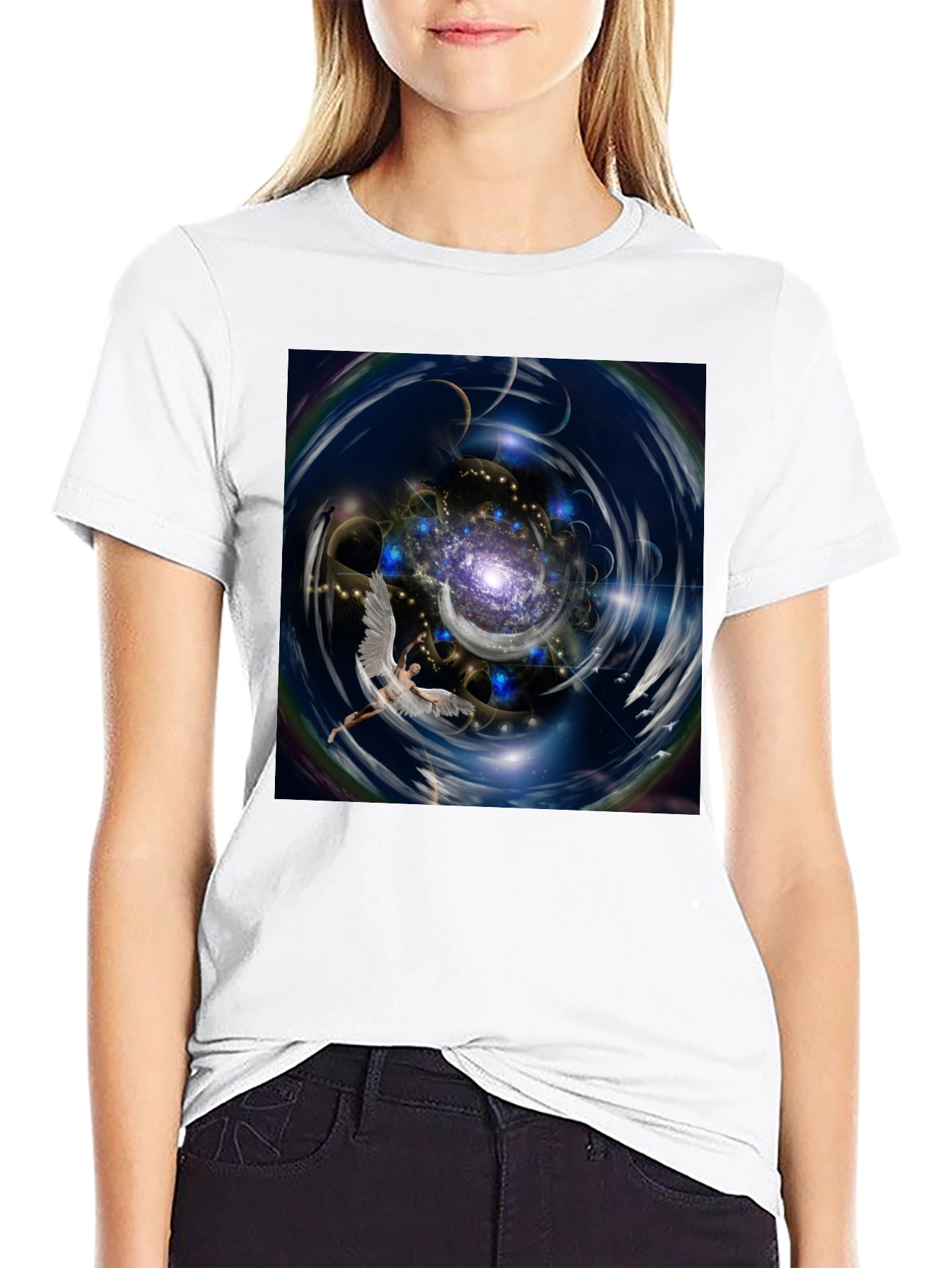 Cosmic Angel Graphic T-Shirt