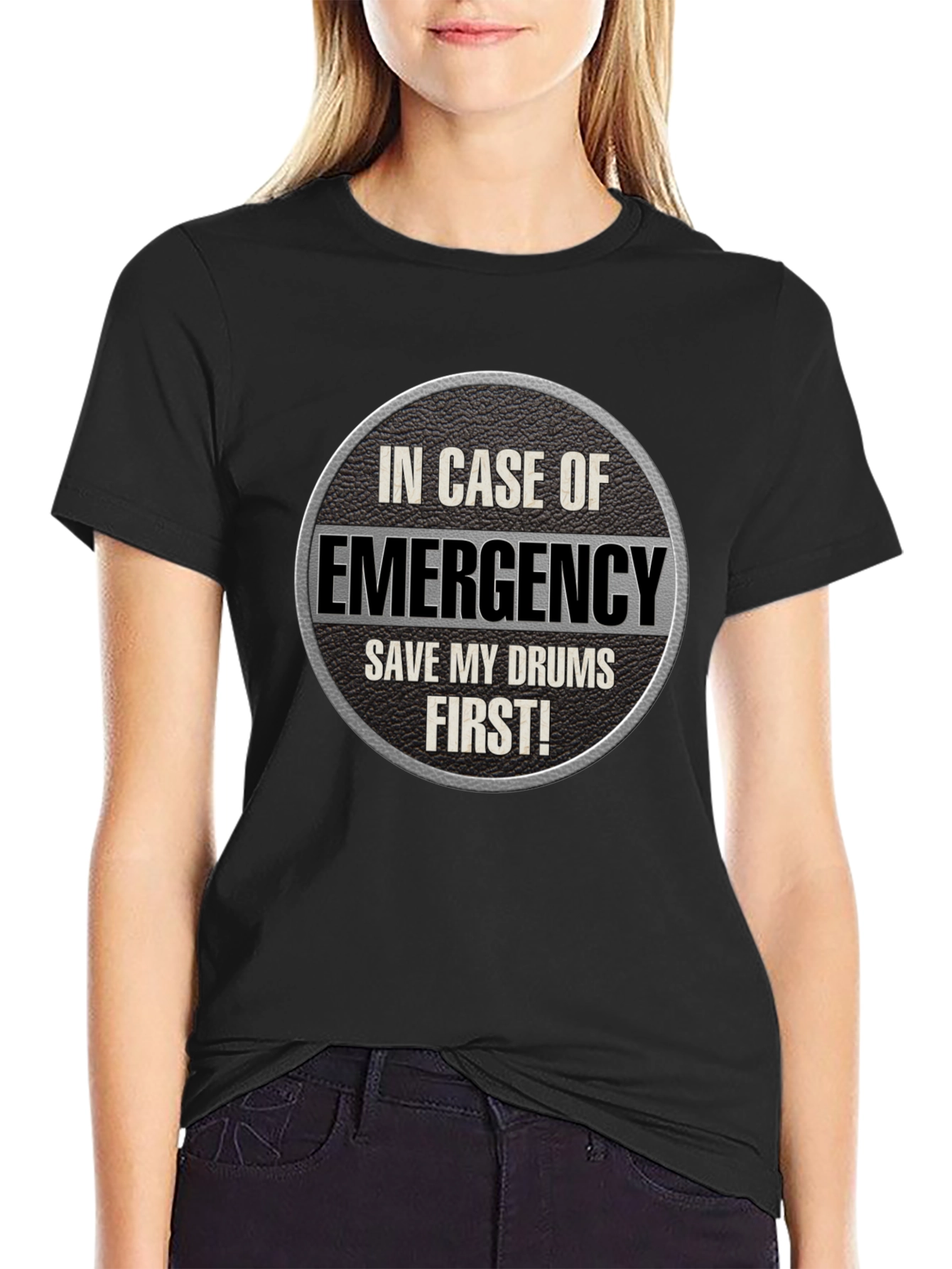 Emergency Drums T-Shirt - Save My Drums First!