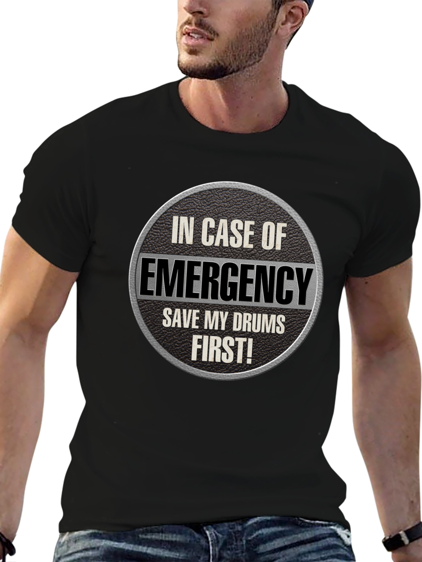 Emergency Drums T-Shirt - Save My Drums First!