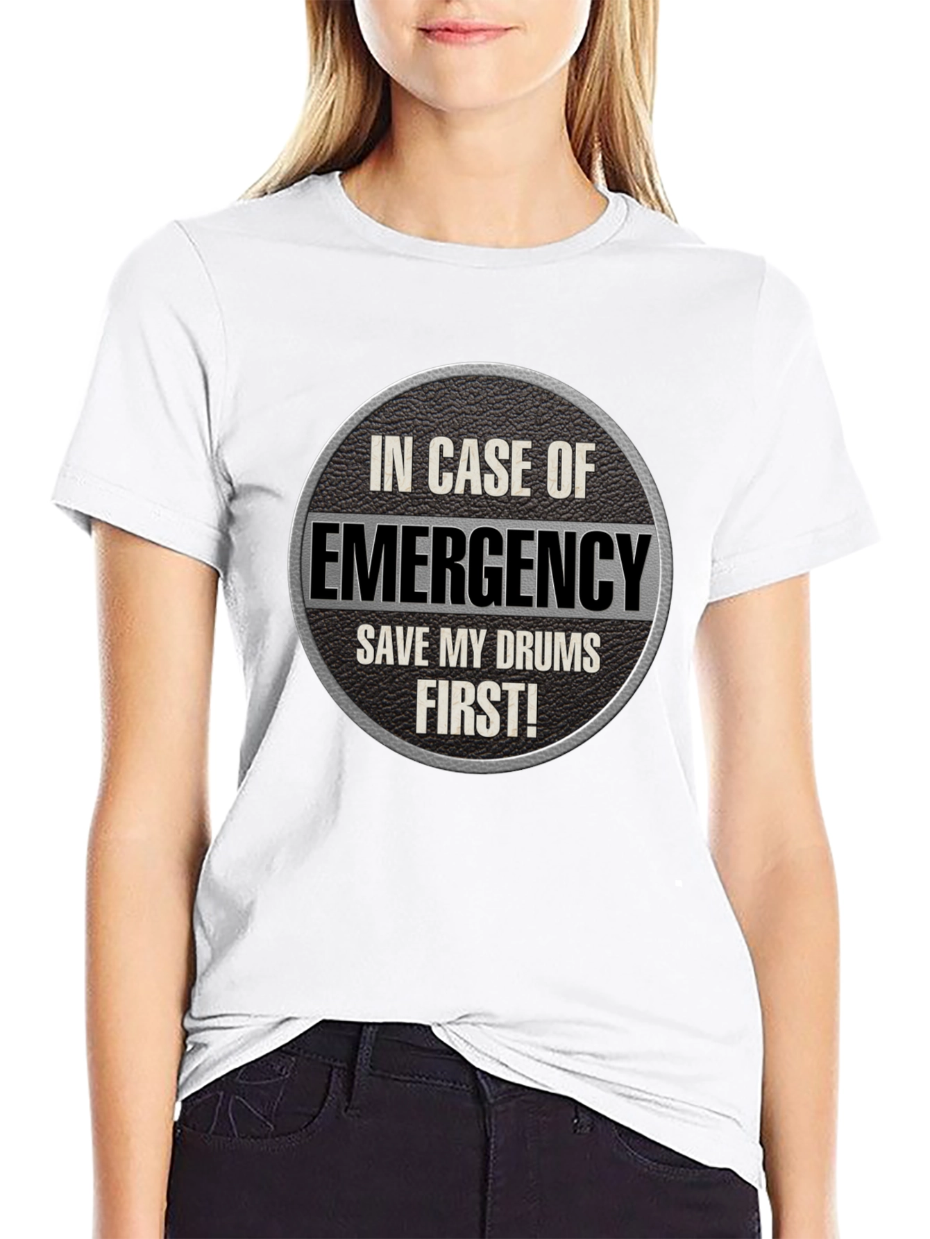 Emergency Drums T-Shirt - Save My Drums First!