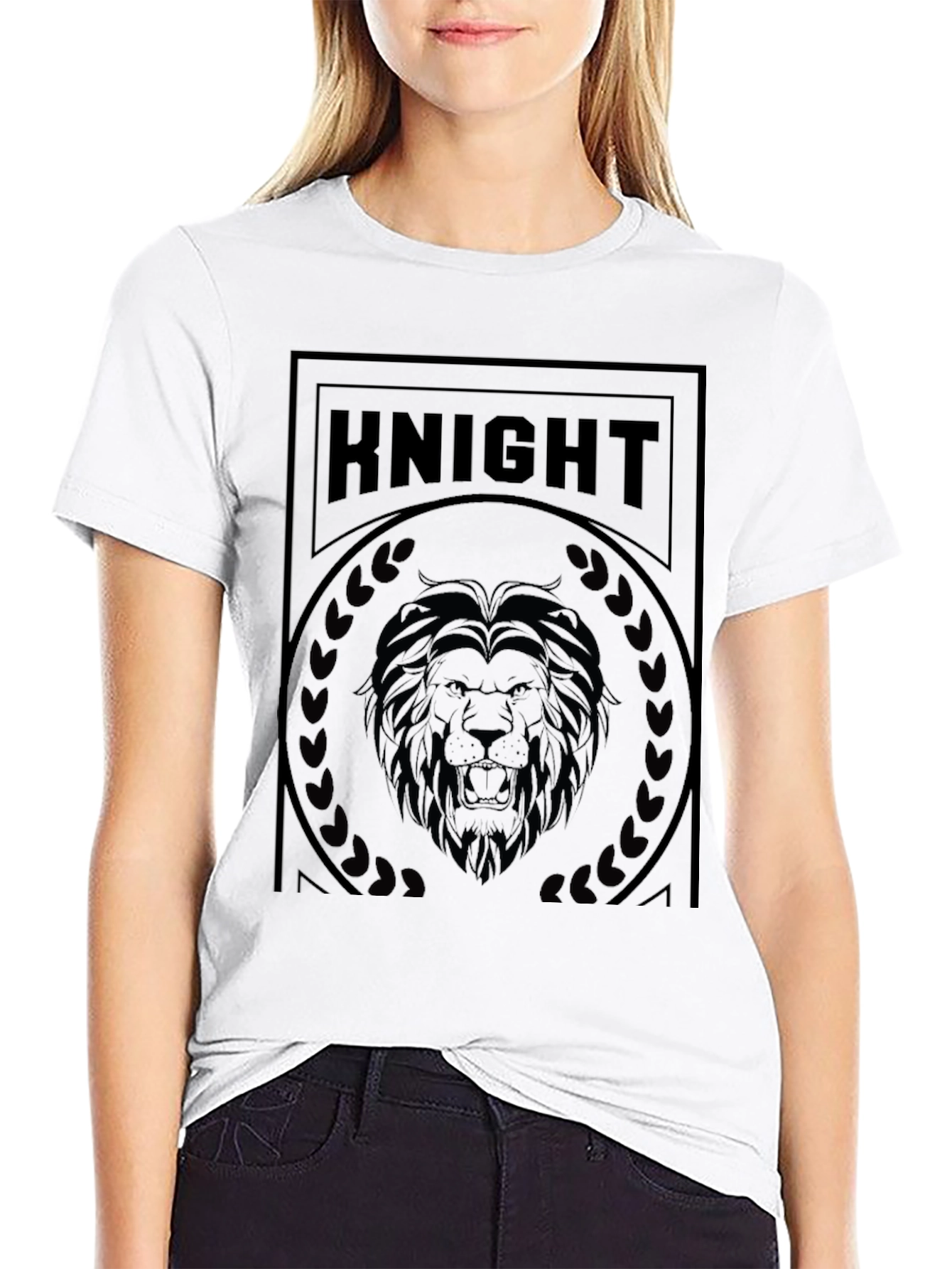 Knight Lion Graphic T-Shirt - Mens