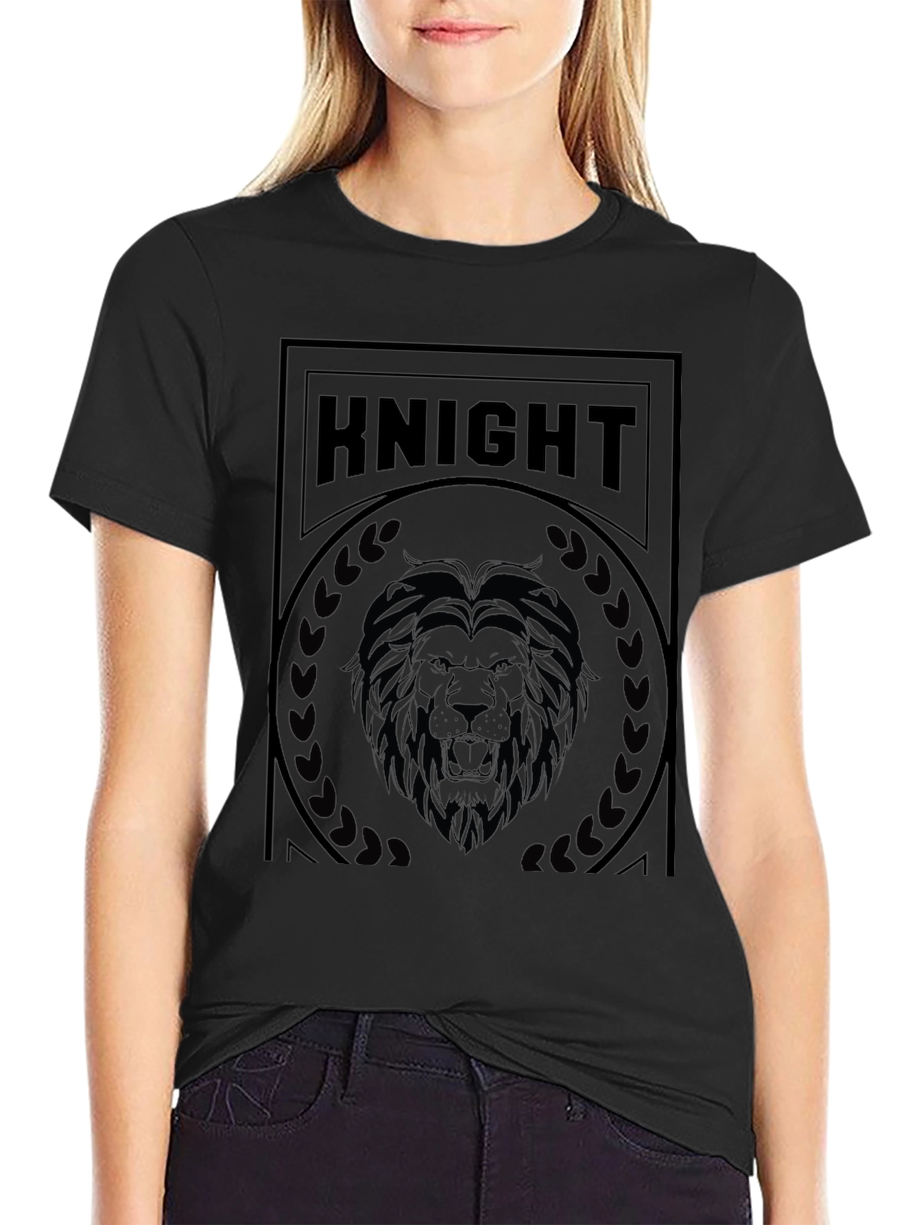Knight Lion Graphic T-Shirt - Mens