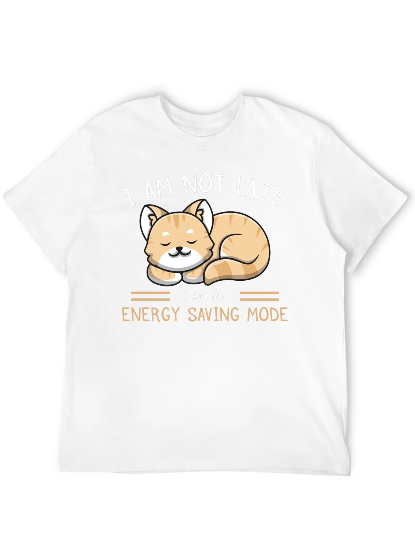 Funny Cat Energy Saving Mode T-Shirt