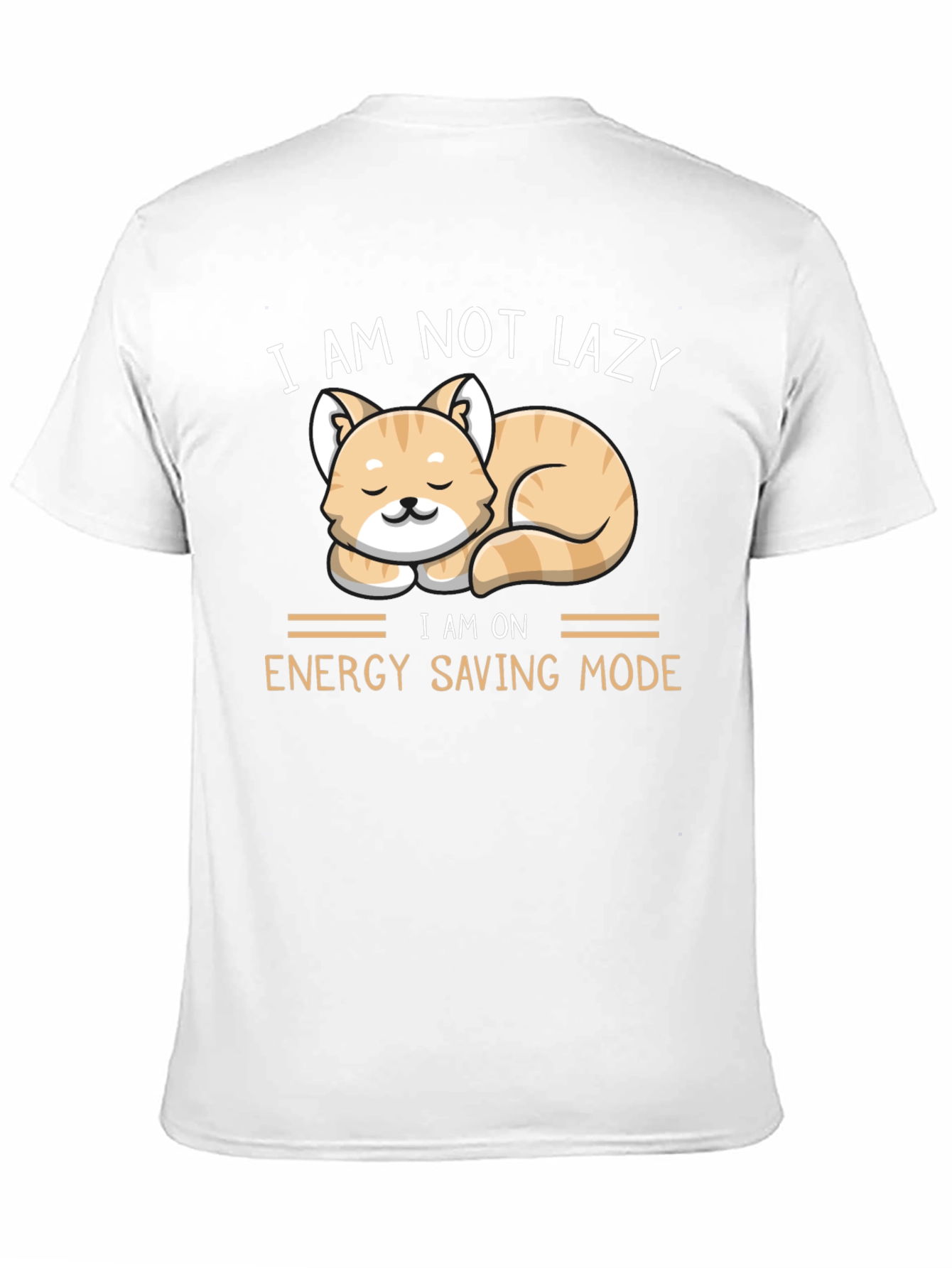 Funny Cat Energy Saving Mode T-Shirt